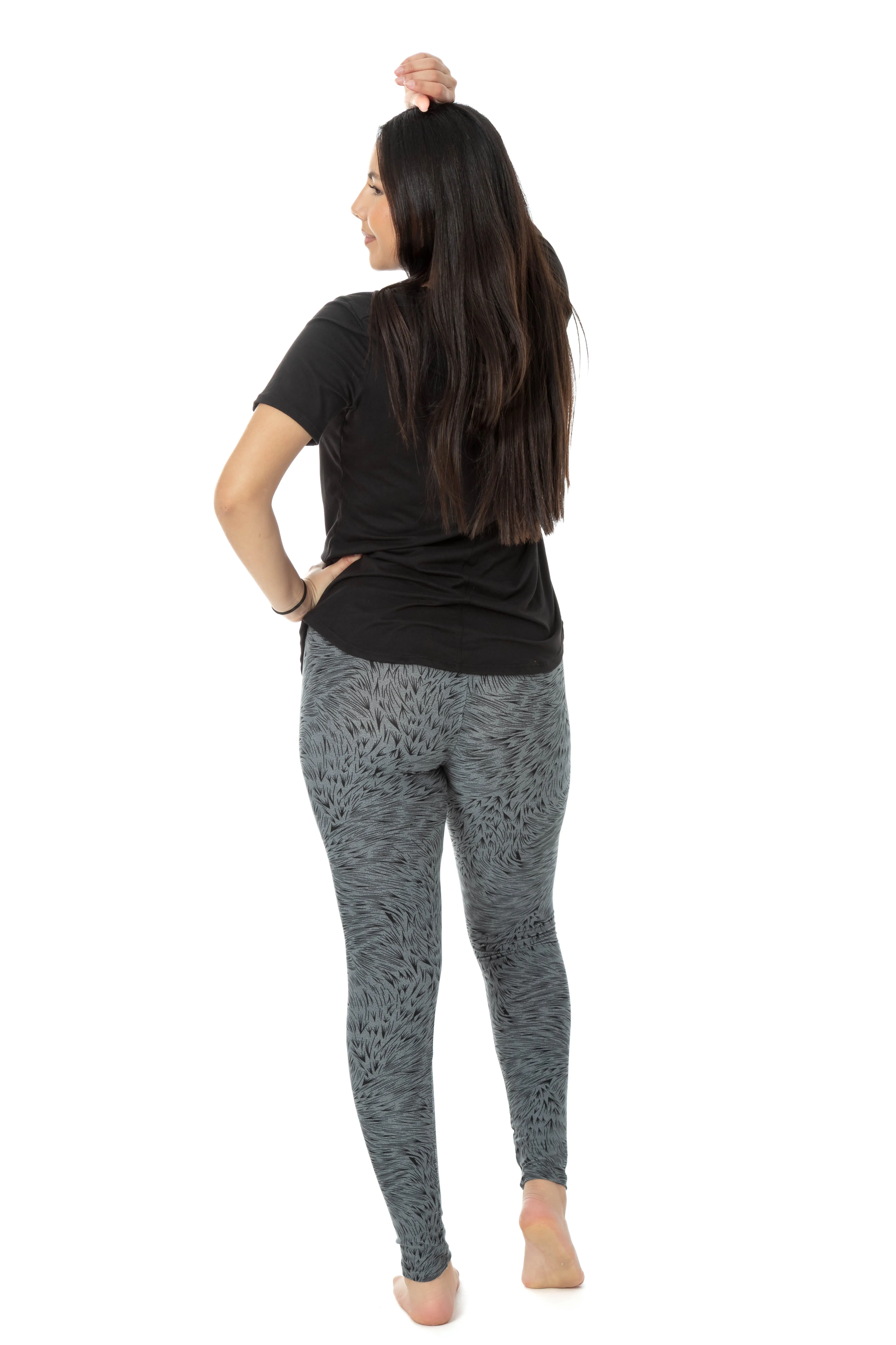 Printed Lines - All Season Leggings sold by Just Cozy product image thumbnail 5