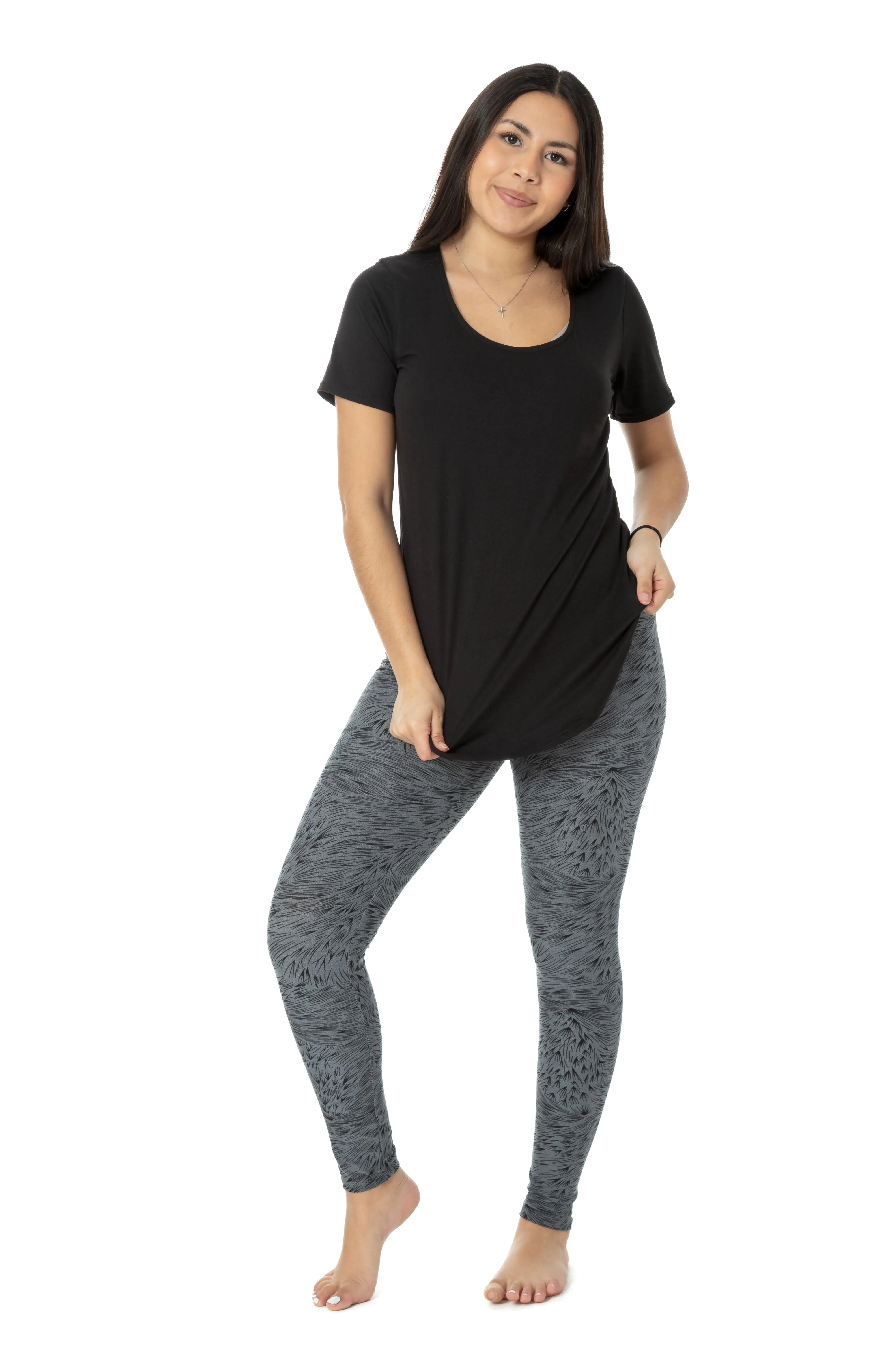 Printed Lines - All Season Leggings sold by Just Cozy product image thumbnail 2