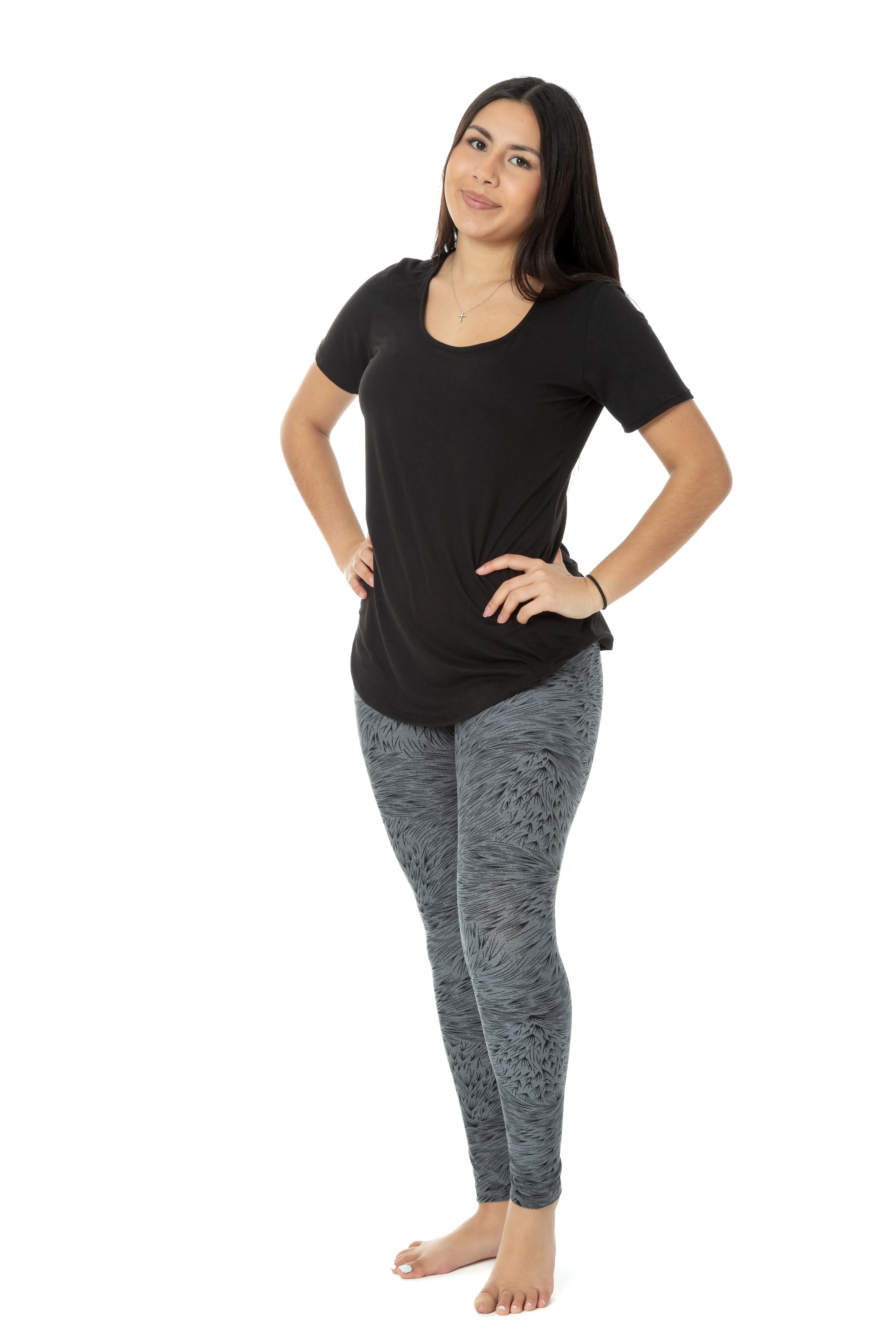 Printed Lines - All Season Leggings sold by Just Cozy product image thumbnail 3