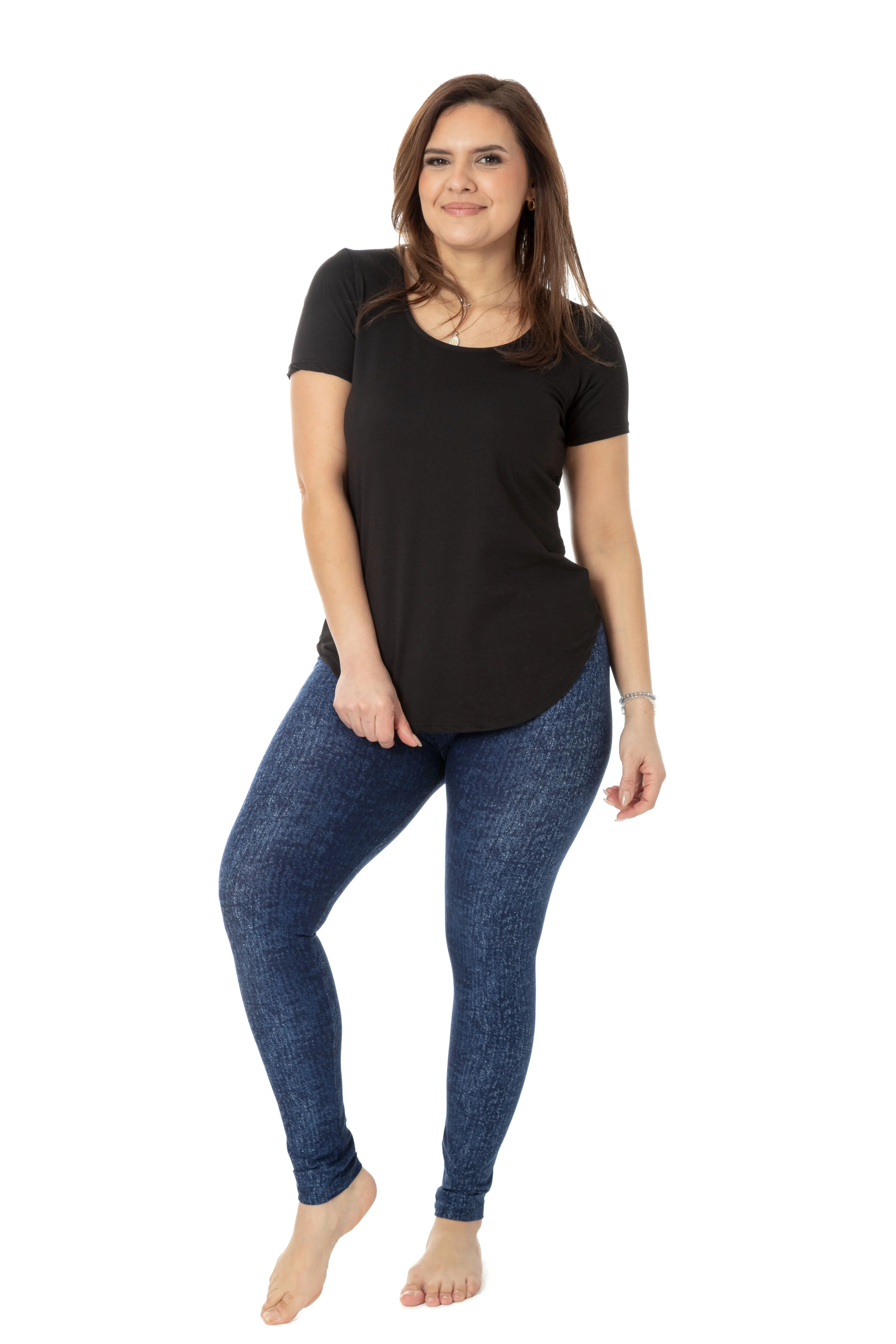 Dyed Denim - All Season Leggings sold by Just Cozy product image thumbnail 2