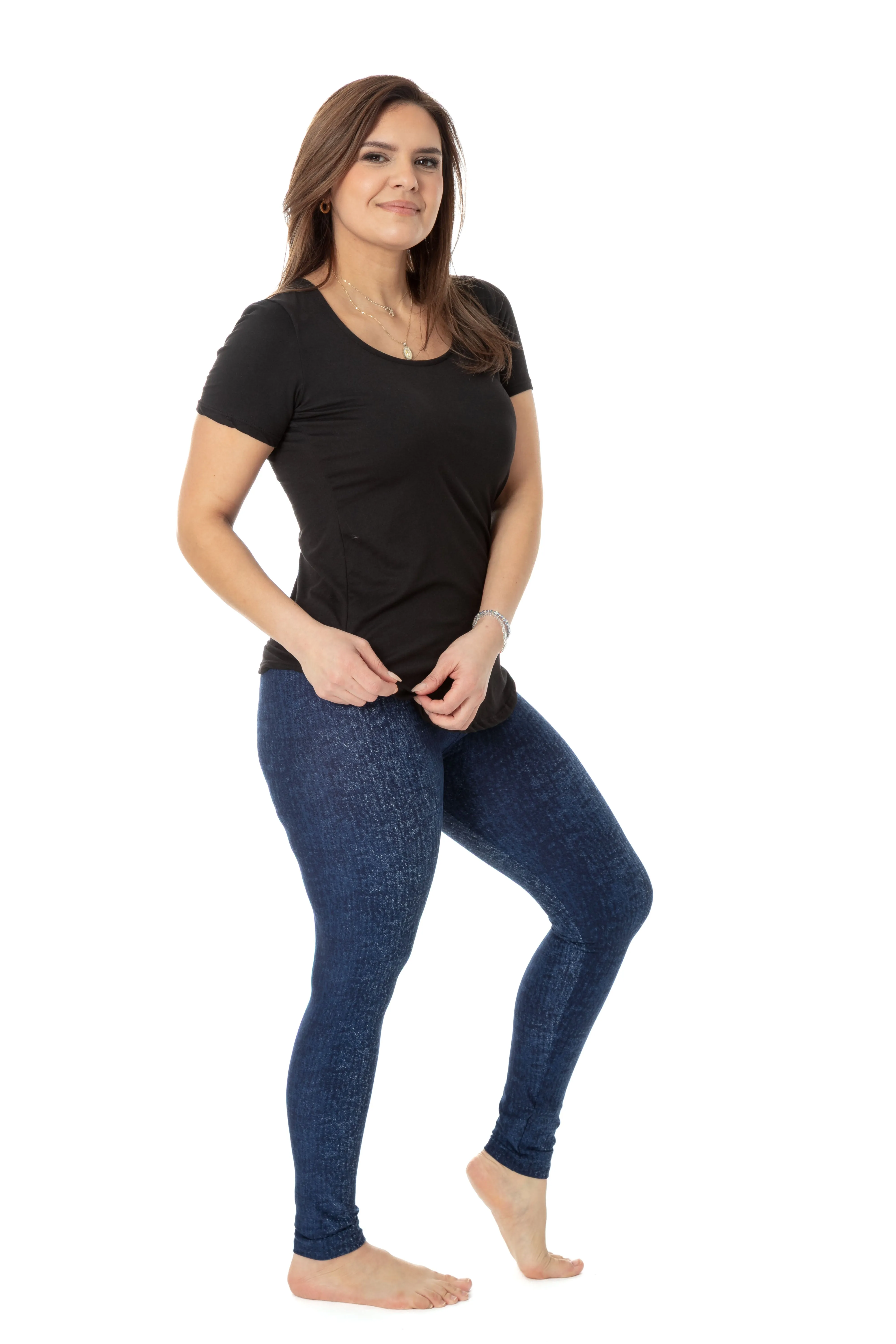 Dyed Denim - All Season Leggings sold by Just Cozy product image thumbnail 3