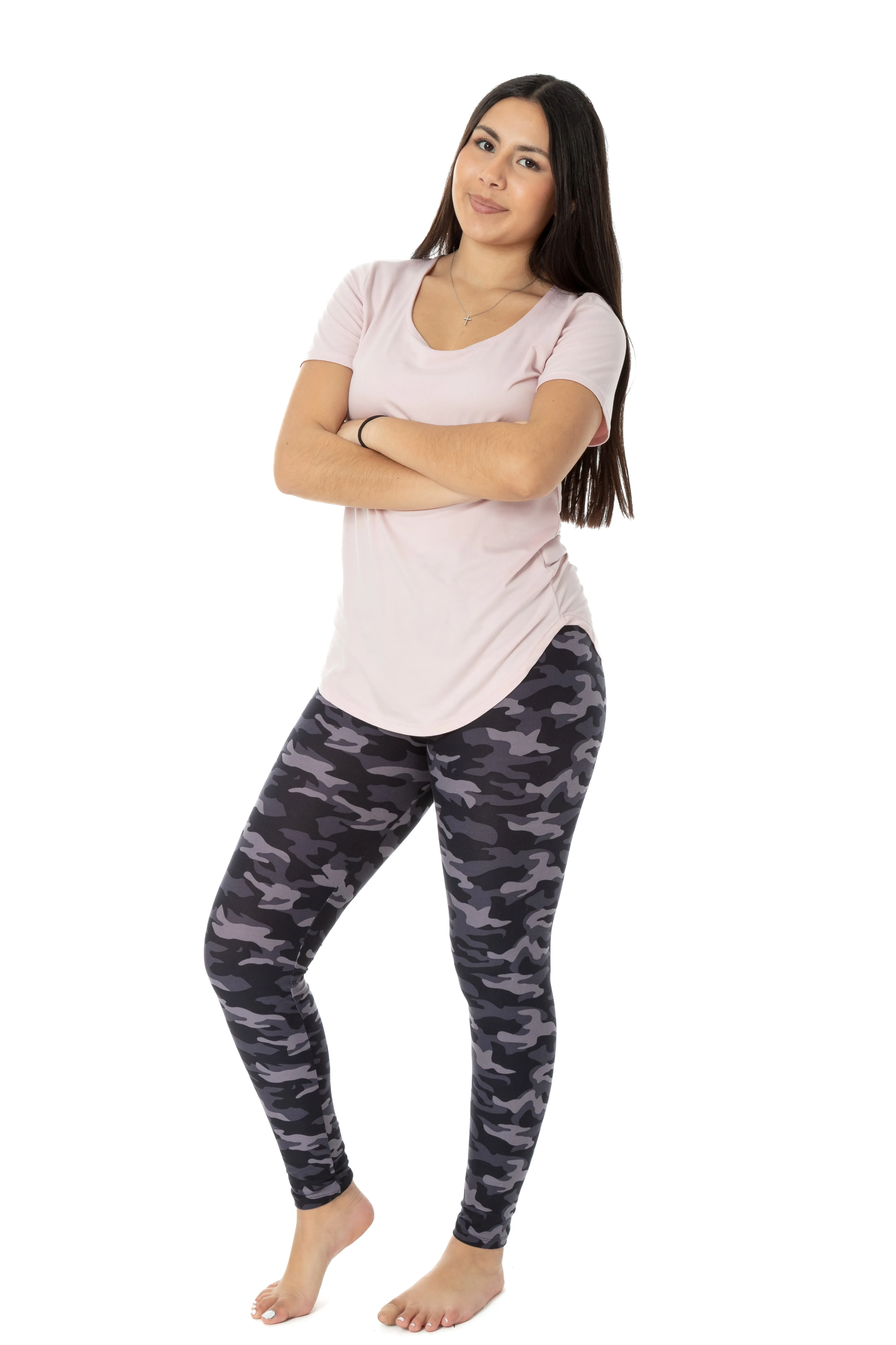 Purple Camouflage - All Season Leggings sold by Just Cozy product image thumbnail 4