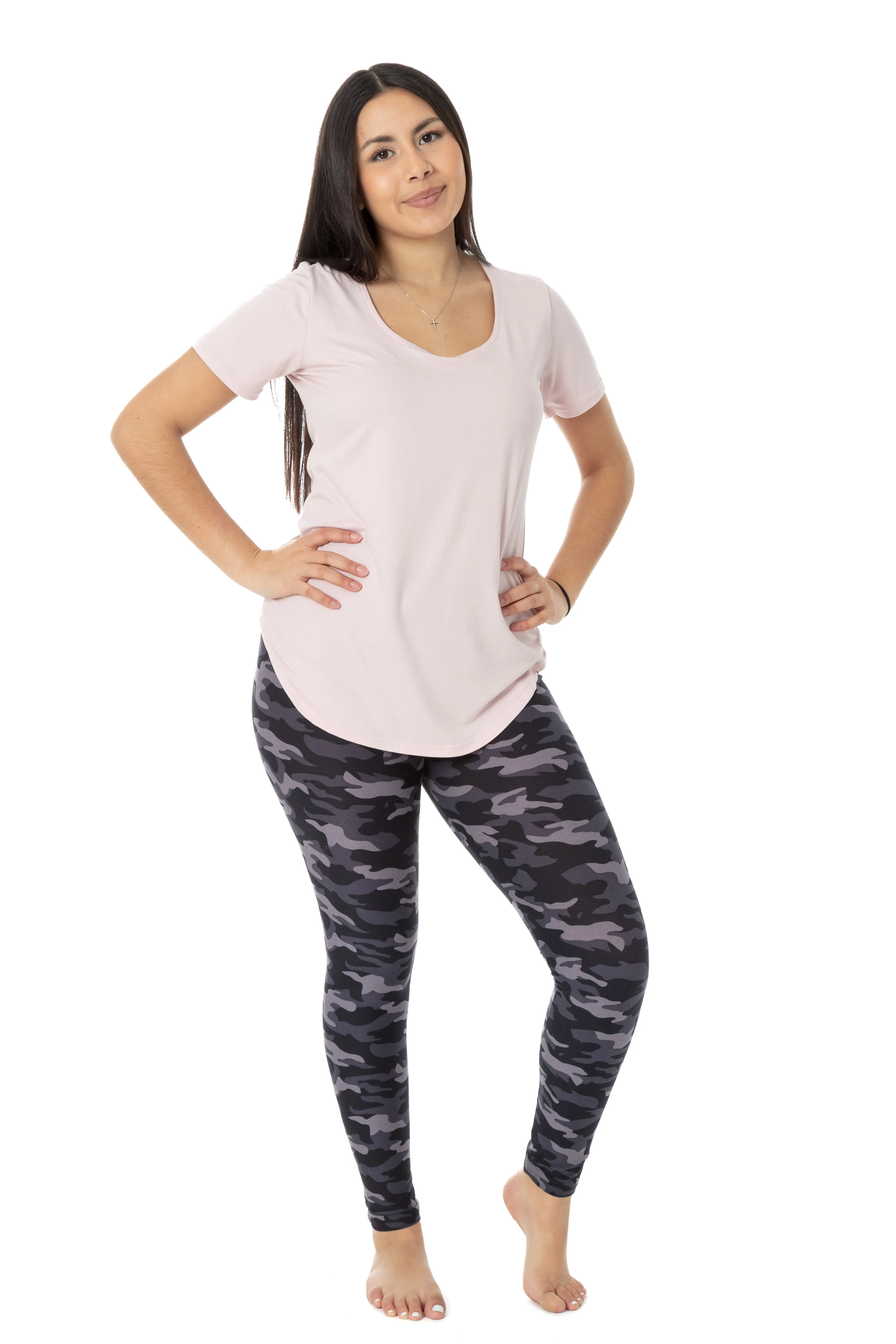 Purple Camouflage - All Season Leggings sold by Just Cozy product image thumbnail 3