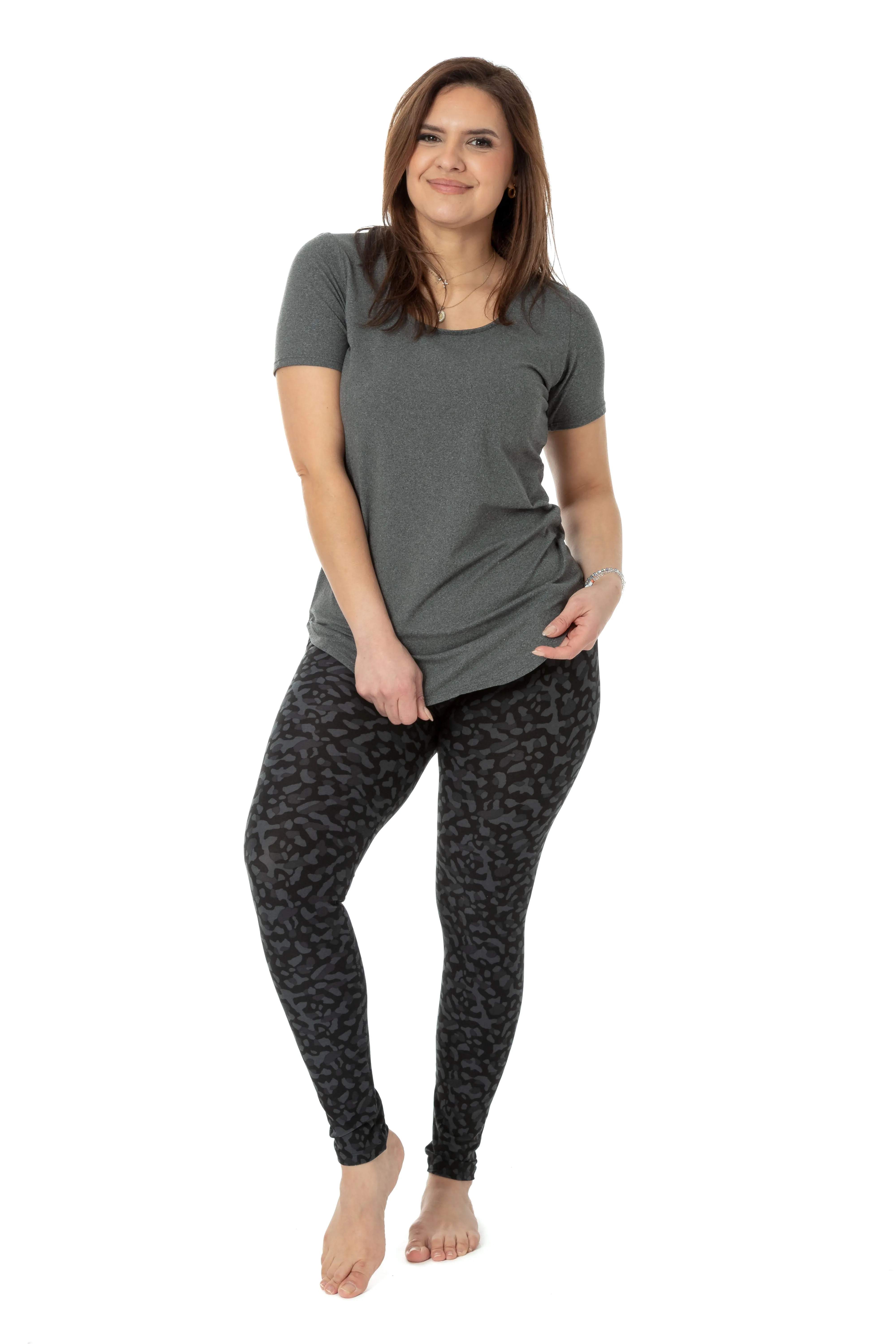 Grey Cheetah - All Season Leggings sold by Just Cozy product image thumbnail 2