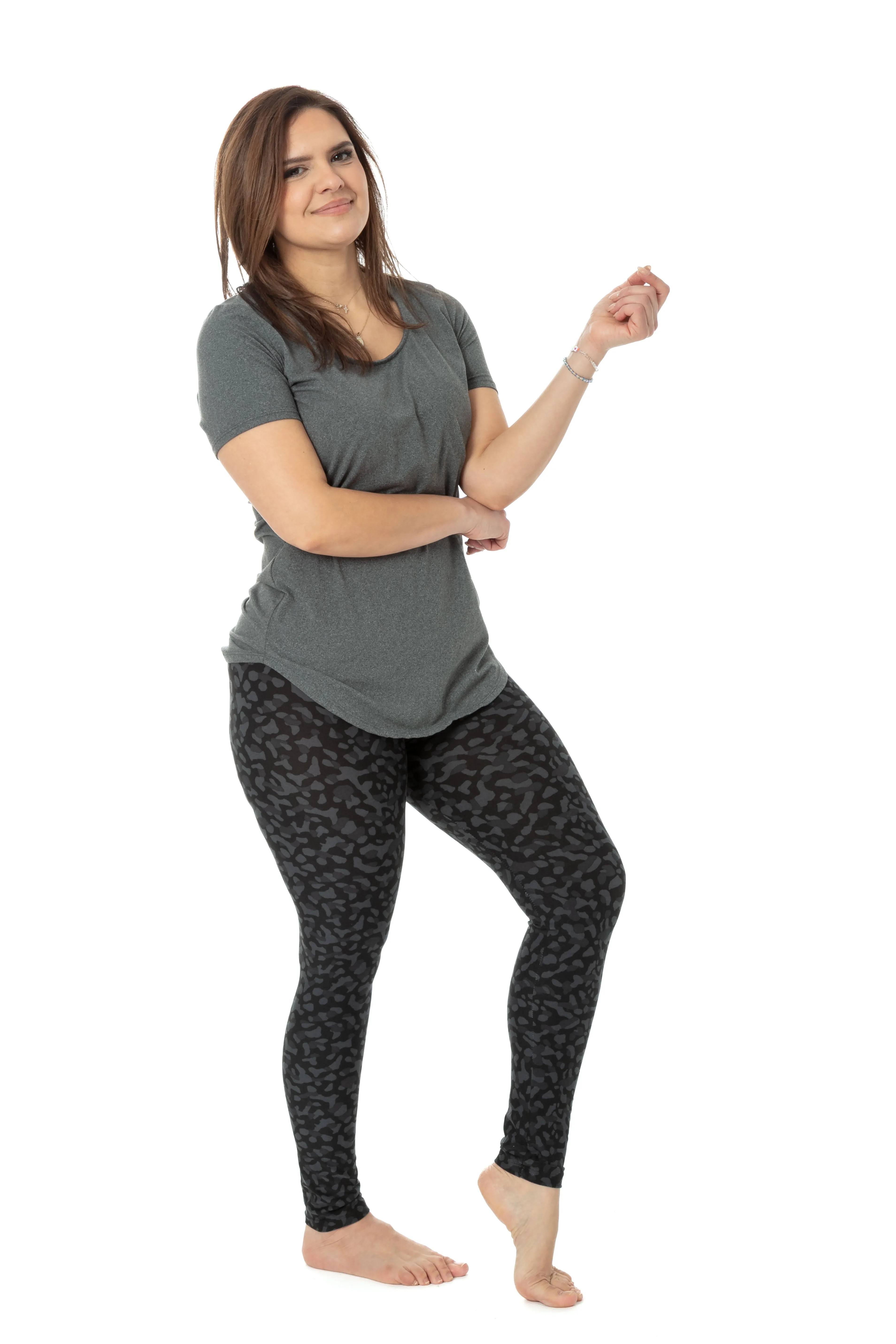 Grey Cheetah - All Season Leggings sold by Just Cozy product image thumbnail 3