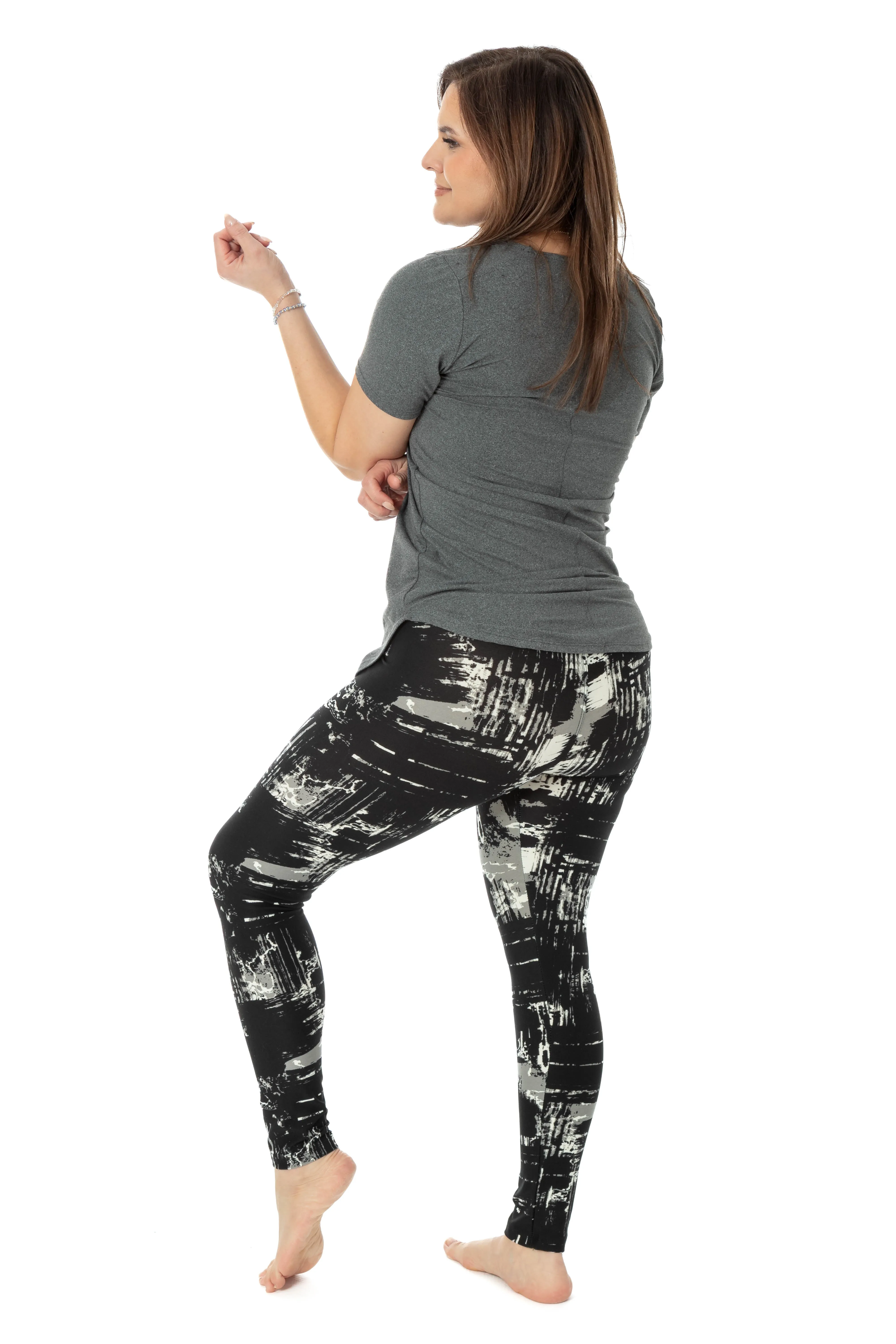 Black & Gray Design - All Season Leggings sold by Just Cozy product image thumbnail 4
