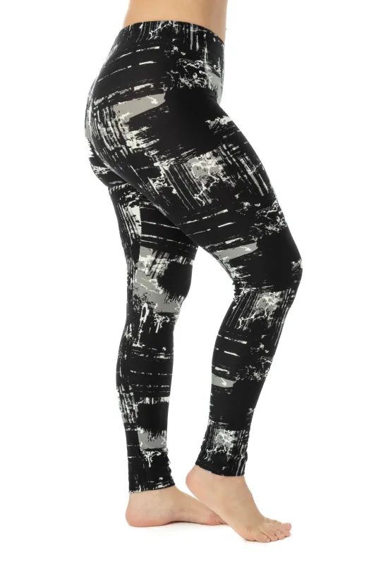 Black & Gray Design - All Season Leggings made by Just Cozy