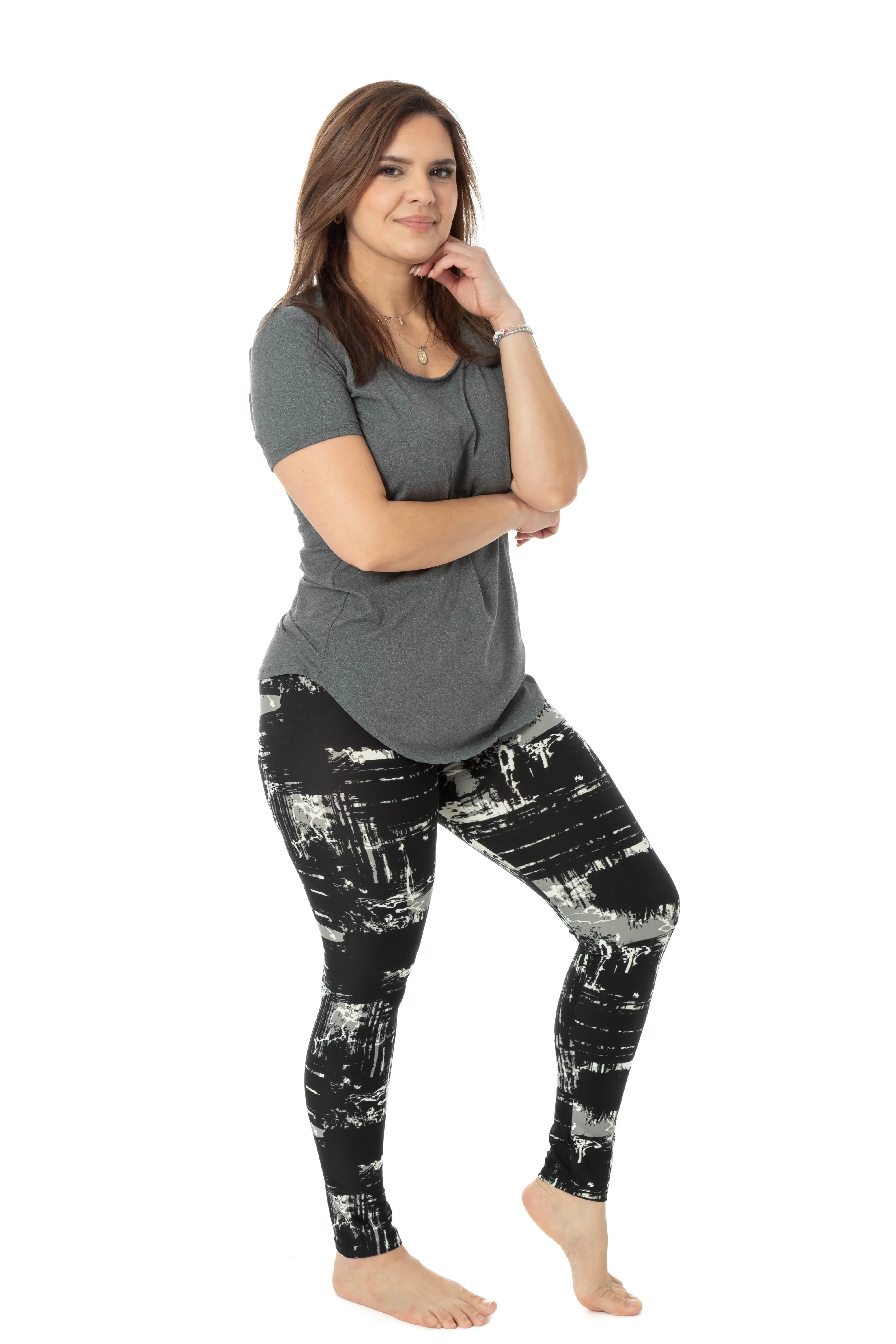 Black & Gray Design - All Season Leggings sold by Just Cozy product image thumbnail 5