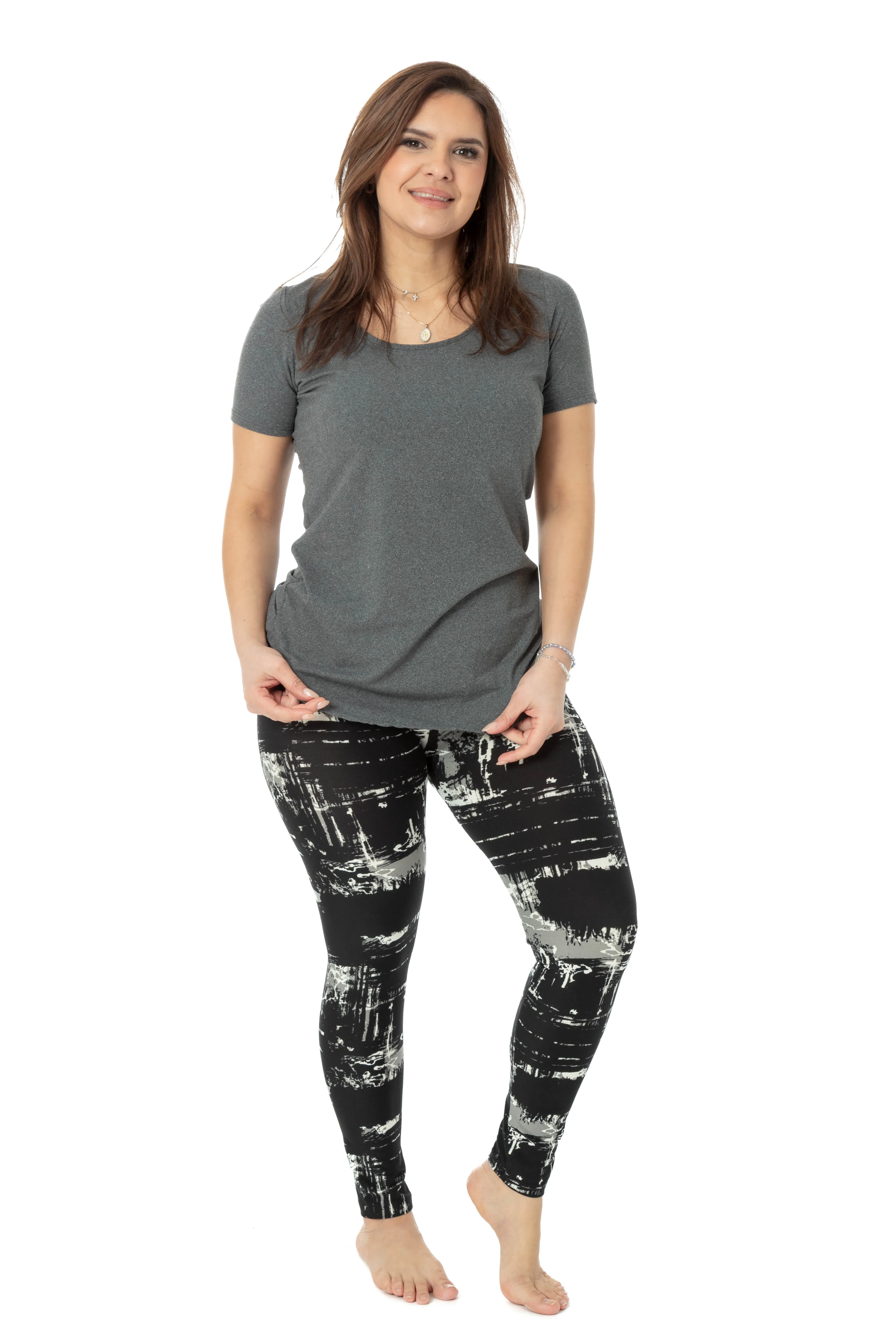 Black & Gray Design - All Season Leggings sold by Just Cozy product image thumbnail 2