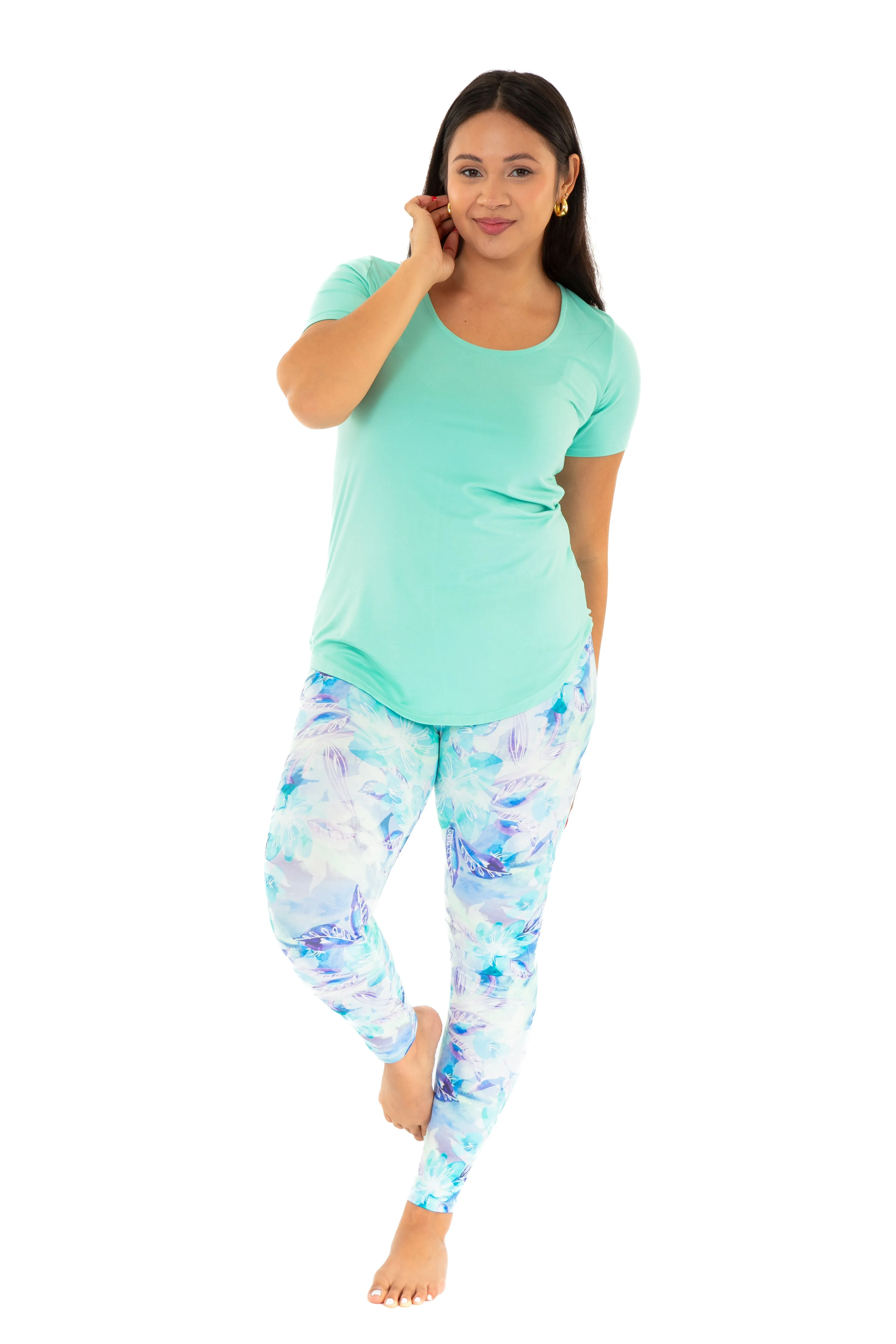Bluish Jungle - All Season Leggings sold by Just Cozy product image thumbnail 3