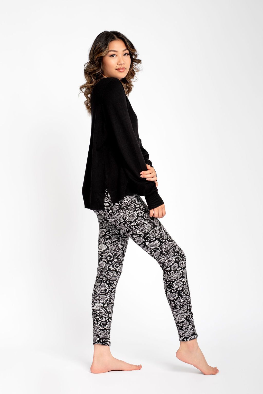 Black Paisley - Cozy Lined sold by Just Cozy product image thumbnail 5