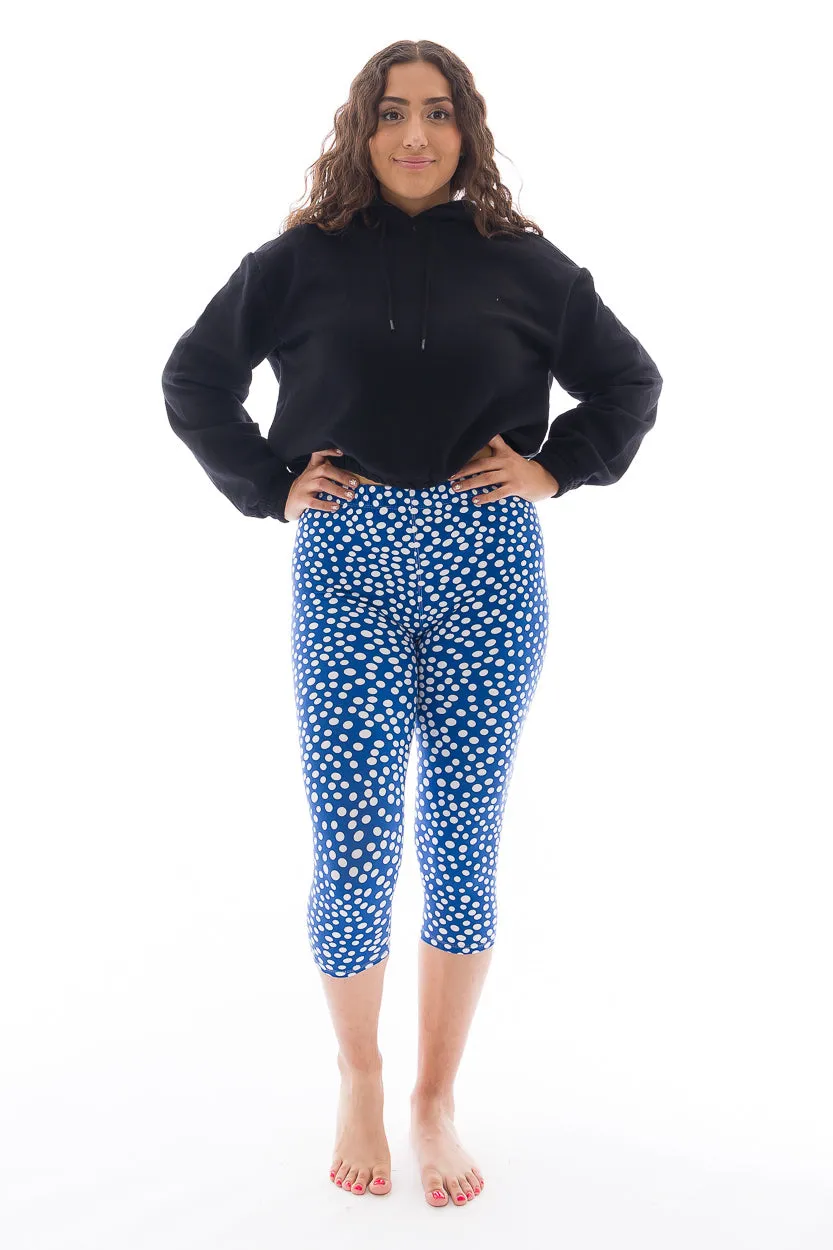 Blue Dotted - Capris sold by Just Cozy product image thumbnail 2