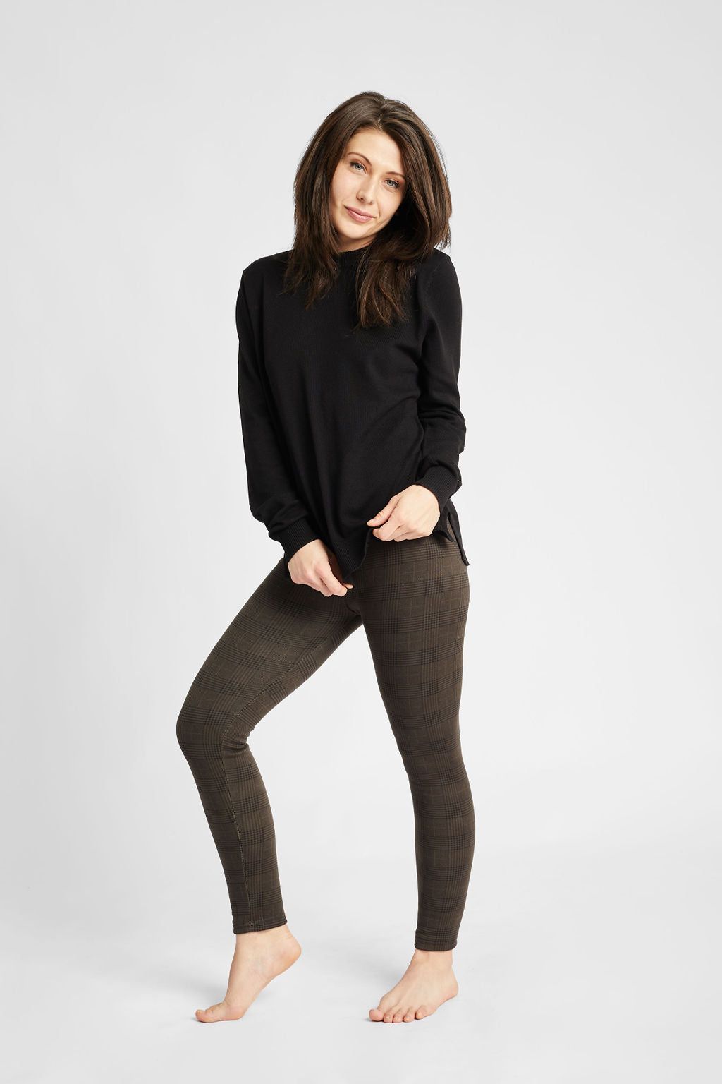 Brown Checkers - Cozy Lined sold by Just Cozy product image thumbnail 3