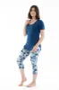 Blue Floral - Capris sold by Just Cozy