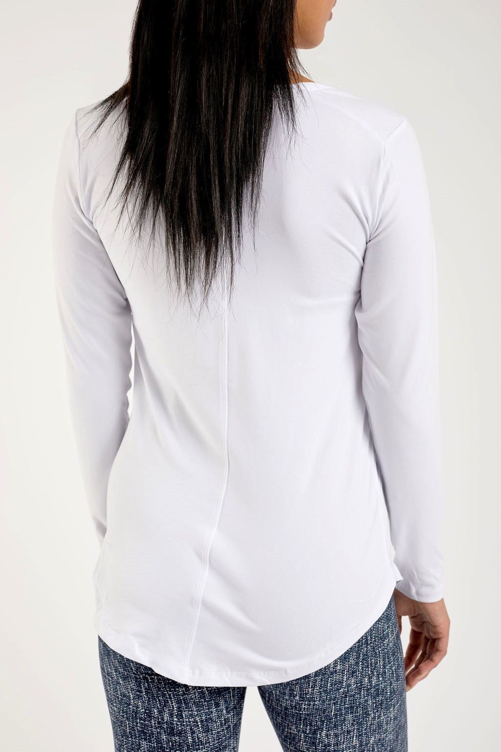 White - Long Sleeve Tunic Top sold by Just Cozy product image thumbnail 3
