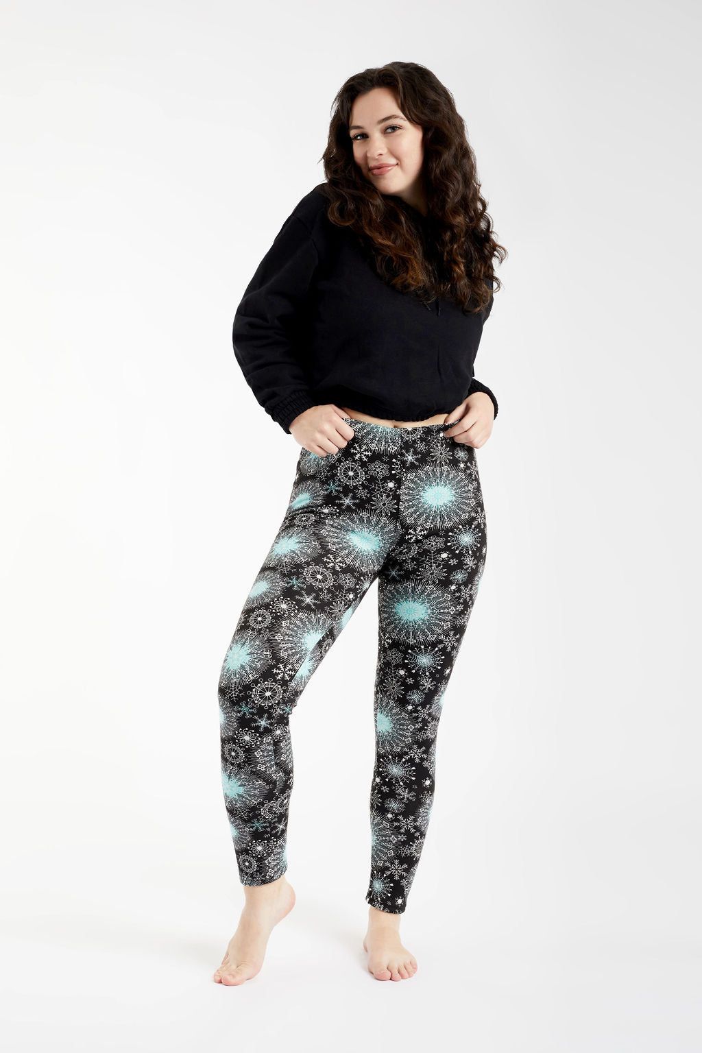 Green Snowflakes - Cozy Lined sold by Just Cozy product image thumbnail 2