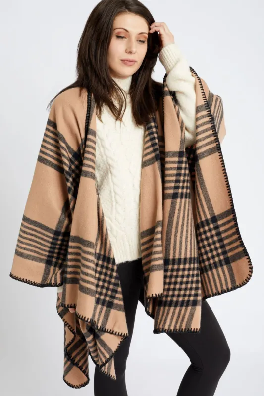 Francine - Poncho Scarf sold by Just Cozy