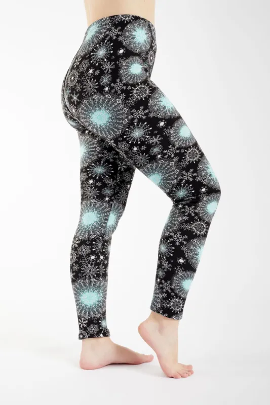 Green Snowflakes - Cozy Lined sold by Just Cozy