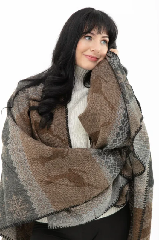 Rehati - Poncho Scarf sold by Just Cozy