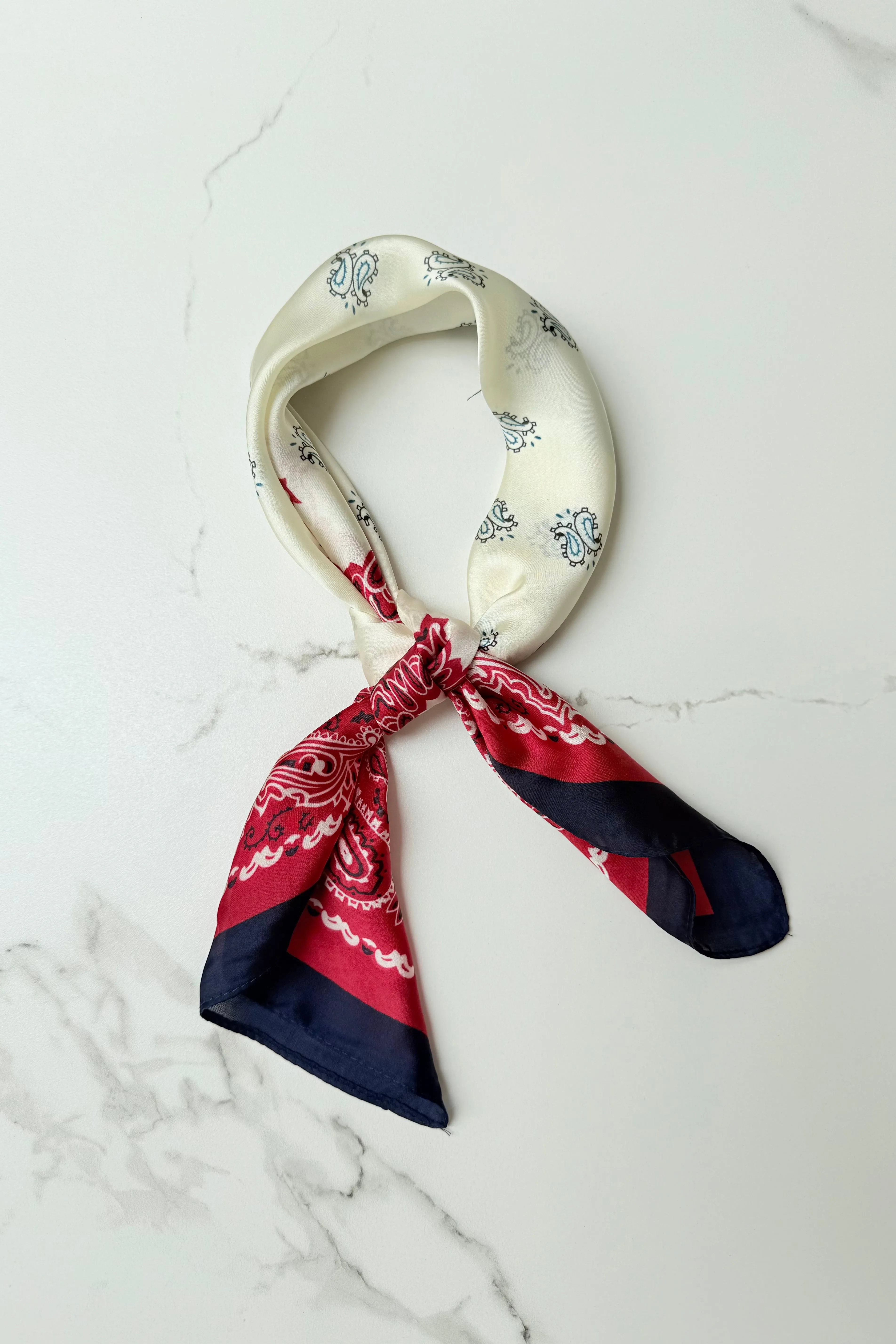 Vilja Scarf -Red Bandana sold by Ost London