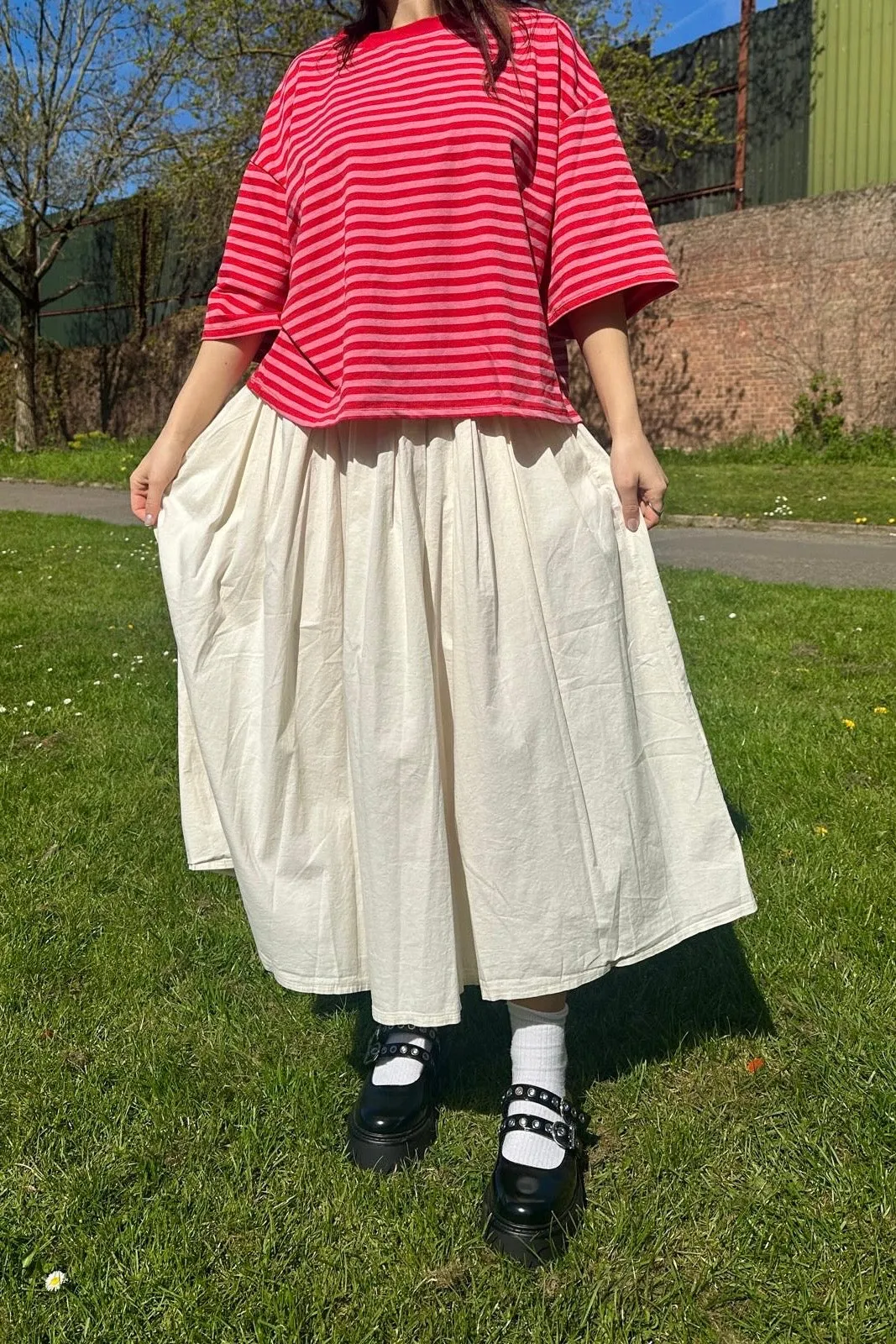 Else Striped T-Shirt -Red/Pink sold by Ost London product image thumbnail 5