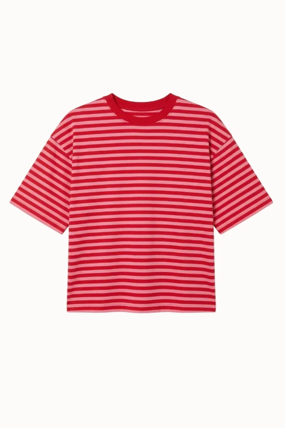 Else Striped T-Shirt -Red/Pink sold by Ost London product image thumbnail 2