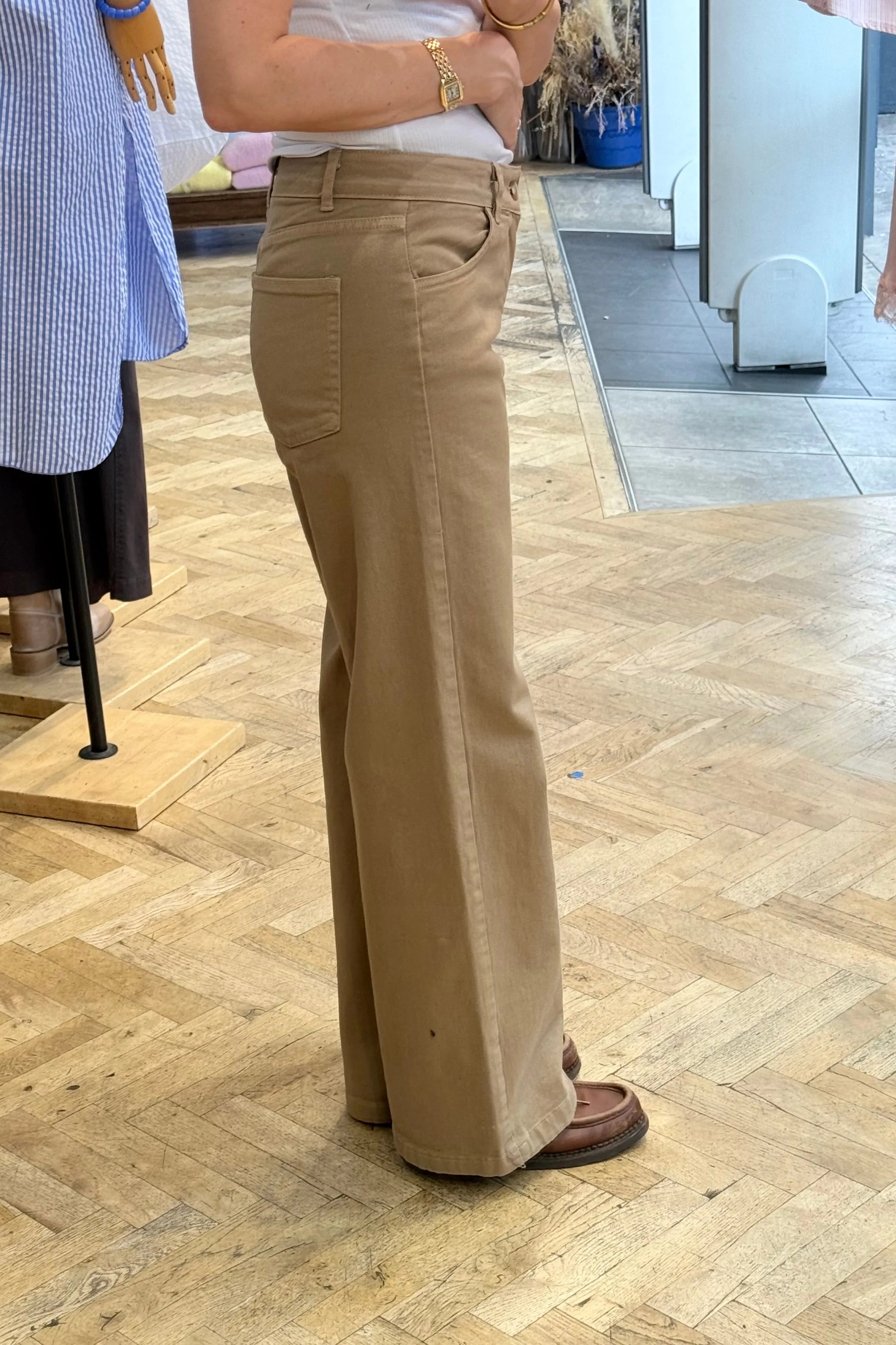Louise Classic Wide Leg -Sand sold by Ost London product image thumbnail 2