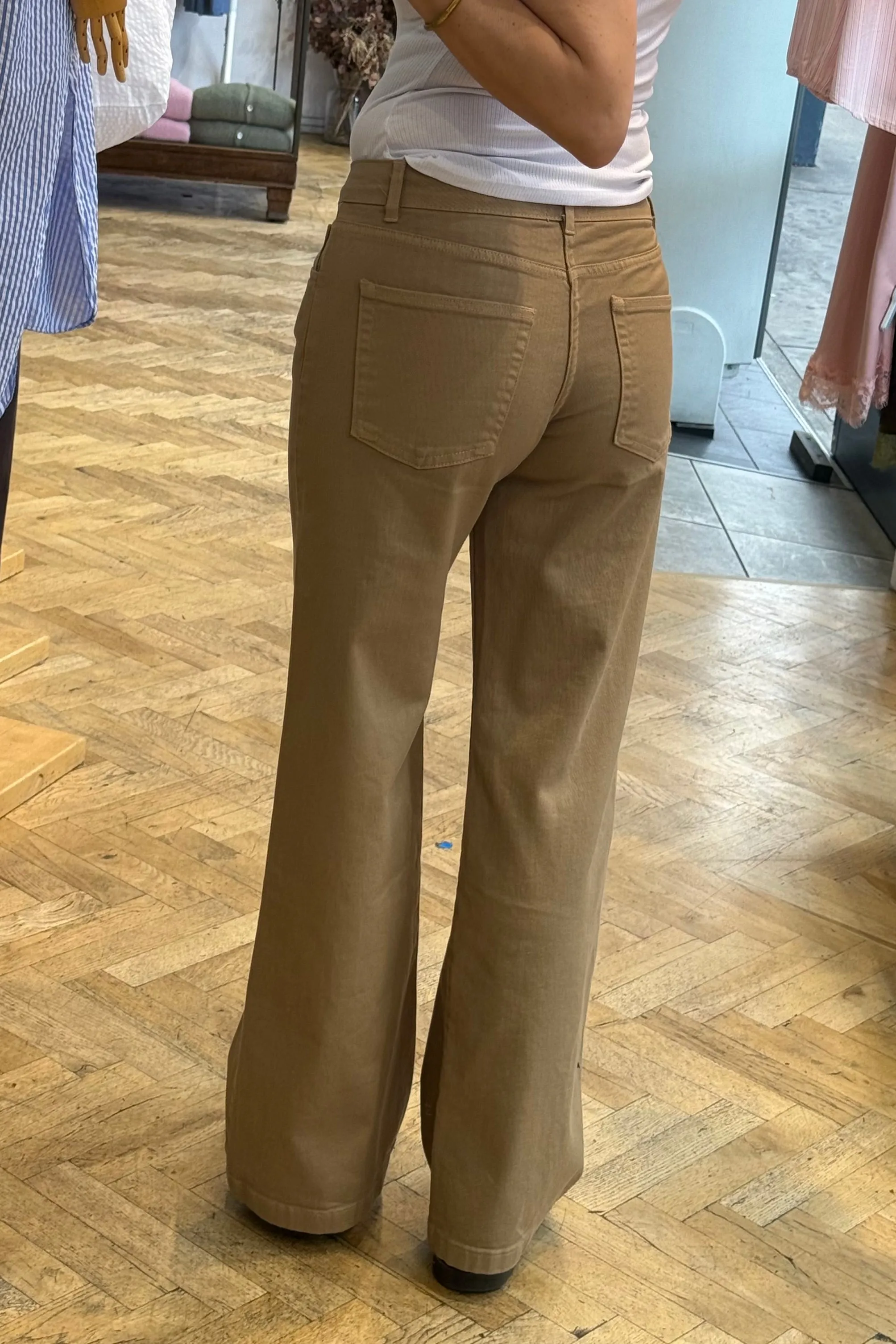 Louise Classic Wide Leg -Sand sold by Ost London product image thumbnail 3
