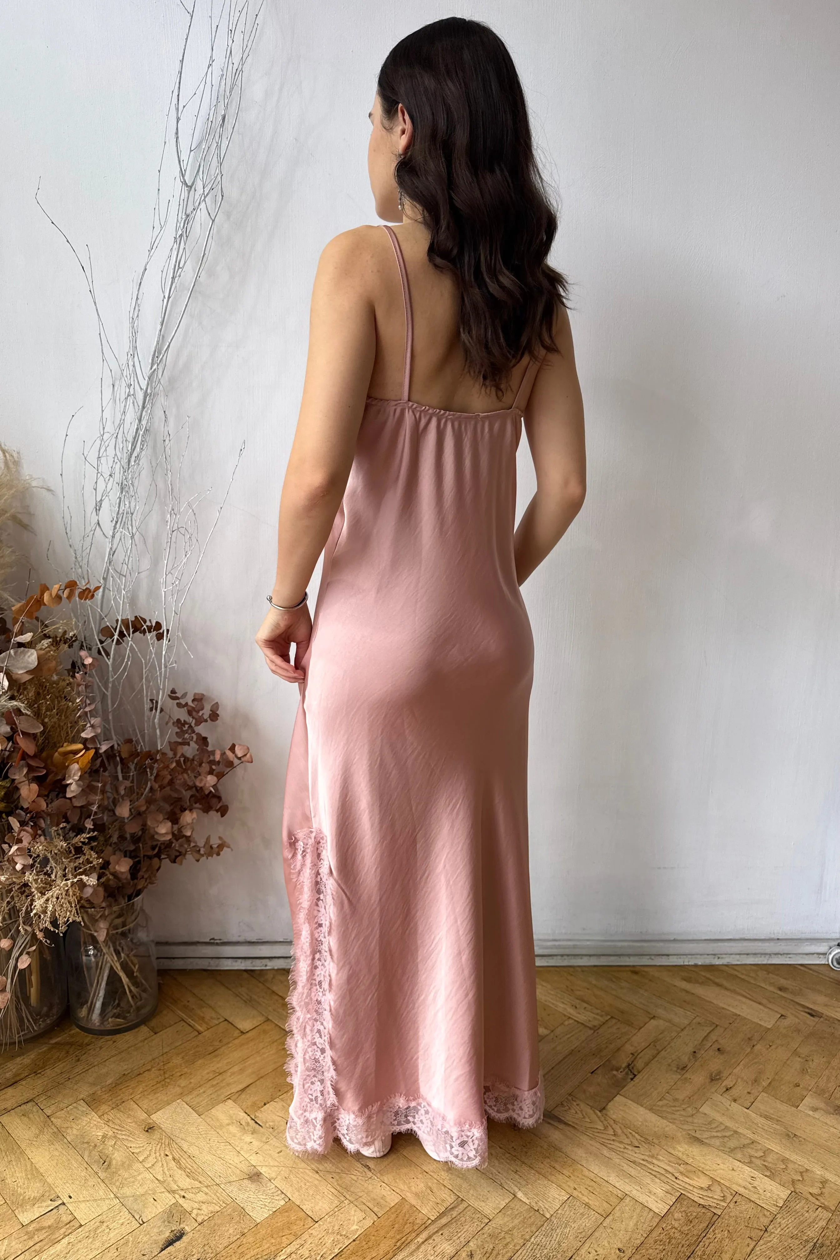 Robertha Slip Dress -Pink sold by Ost London product image thumbnail 2