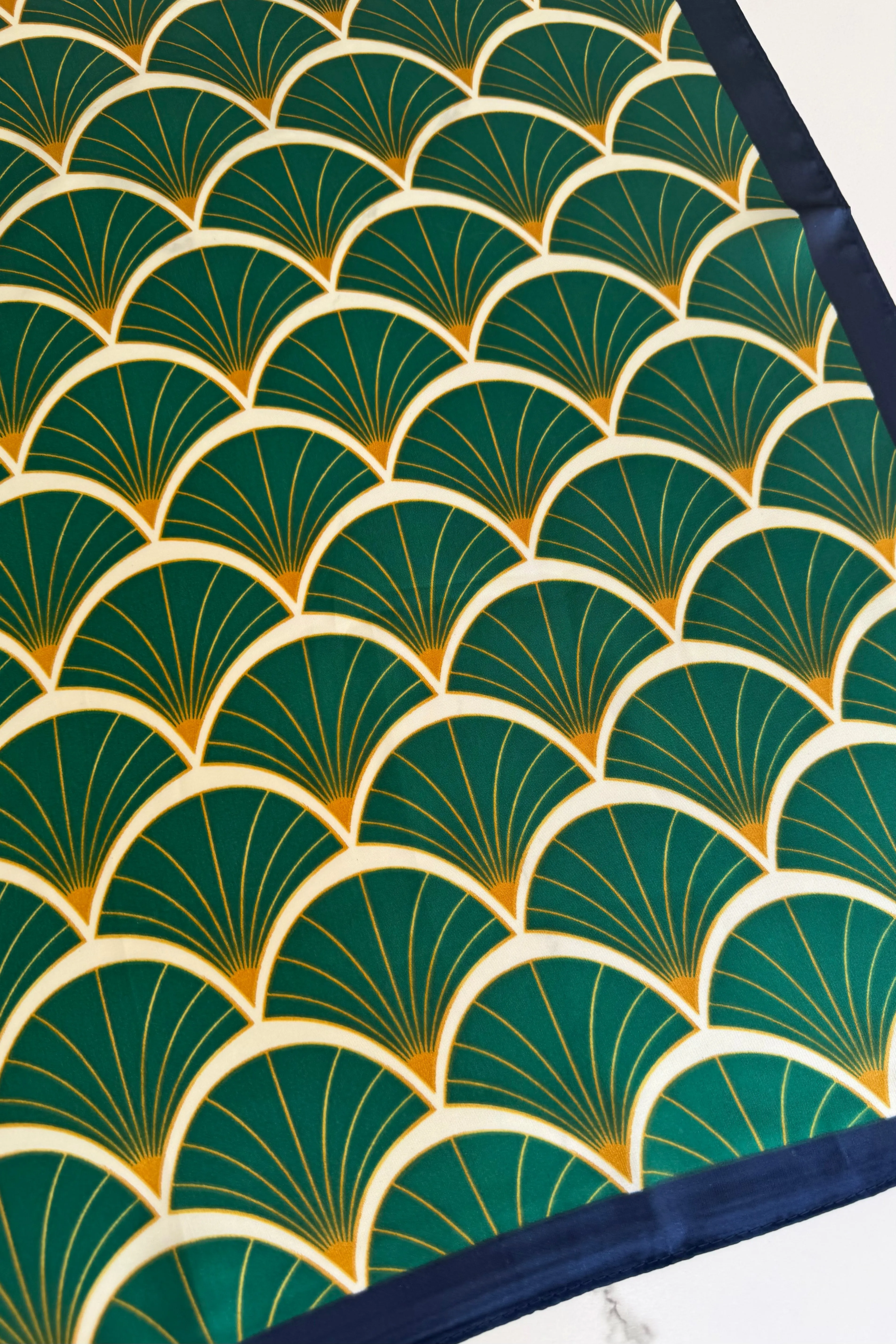 Vilja Scarf -Green Fan sold by Ost London product image thumbnail 2