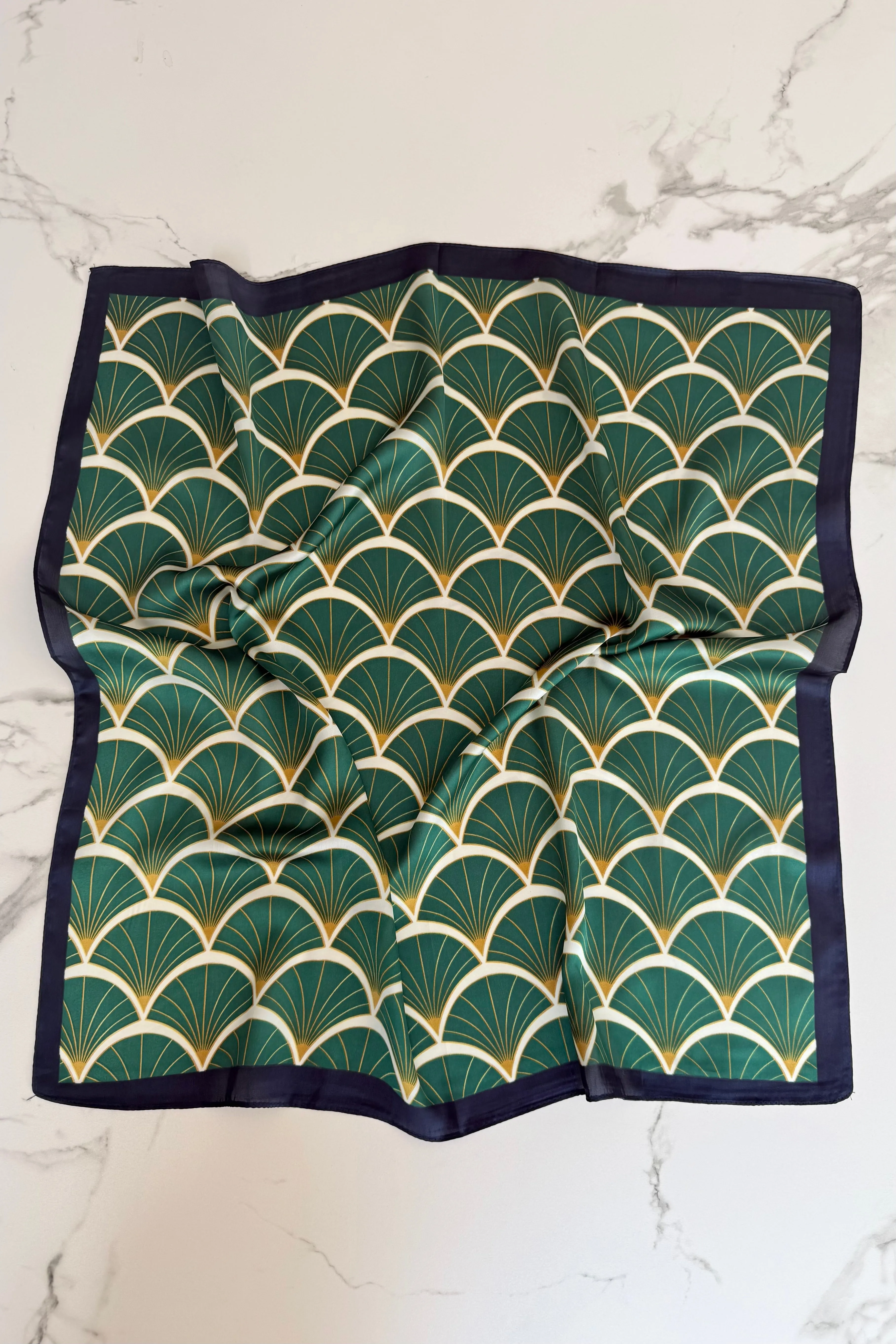 Vilja Scarf -Green Fan sold by Ost London product image thumbnail 3