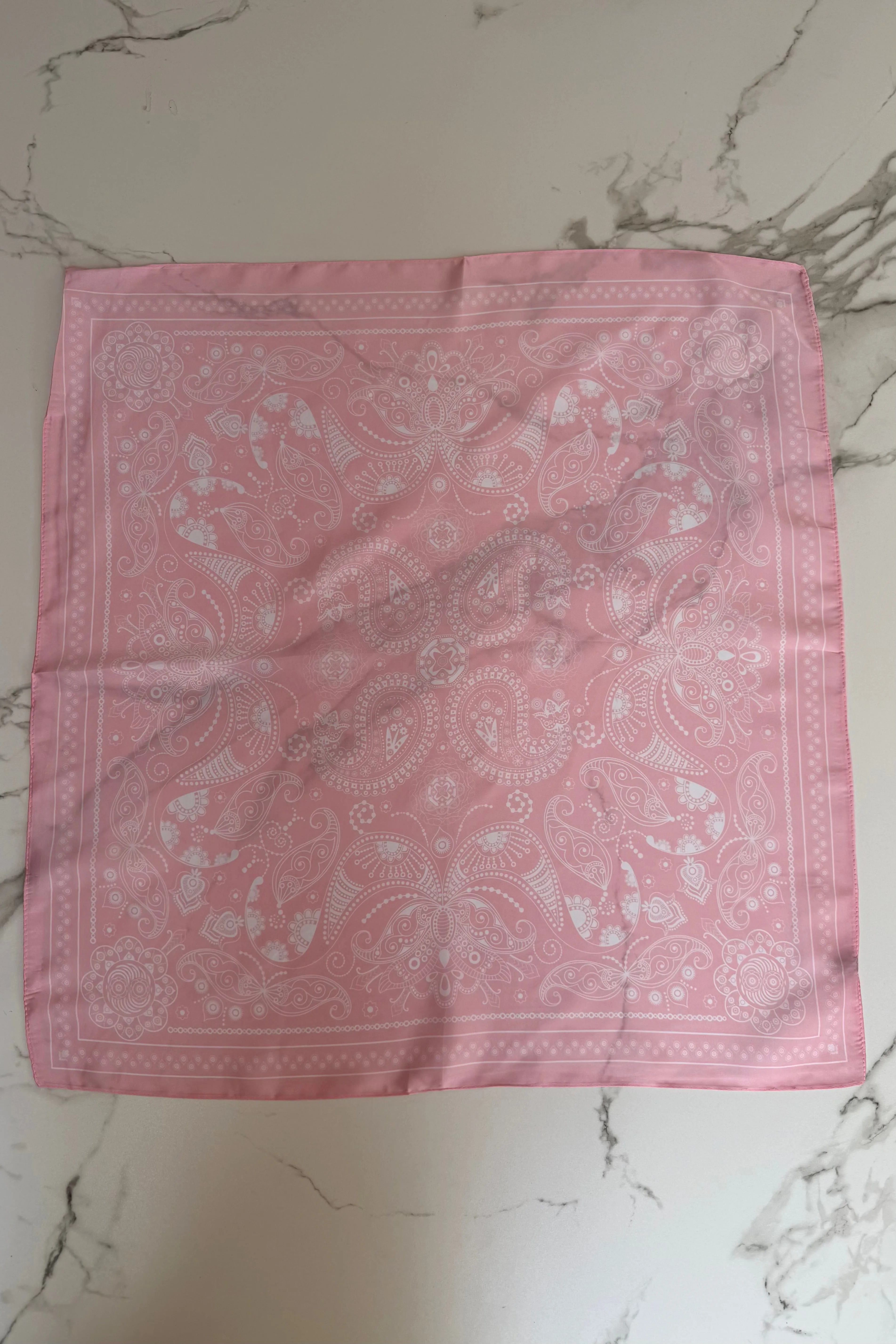 Vilja Scarf -Pink Bandana sold by Ost London product image thumbnail 3