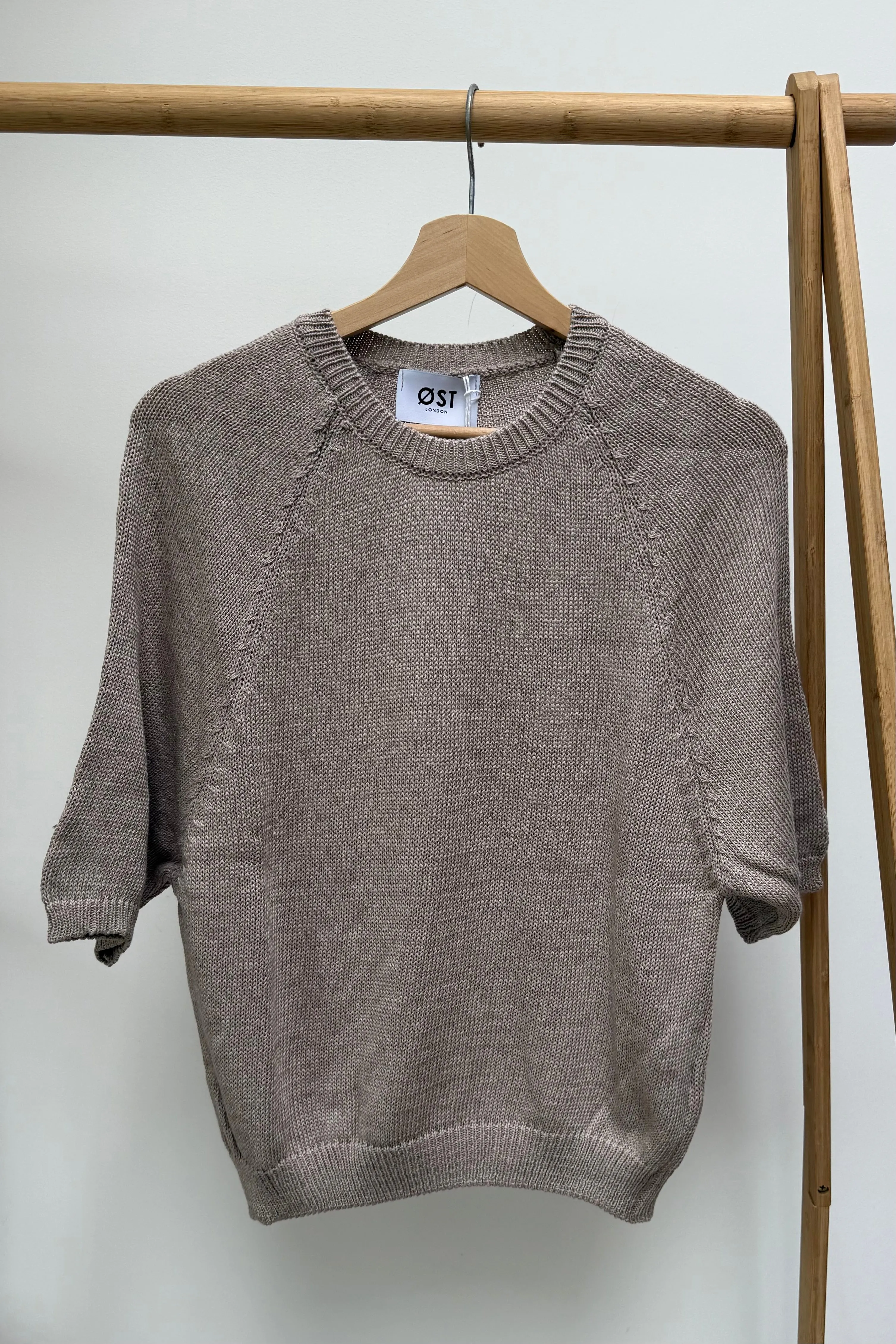 Gry Cotton Jumper -Taupe sold by Ost London