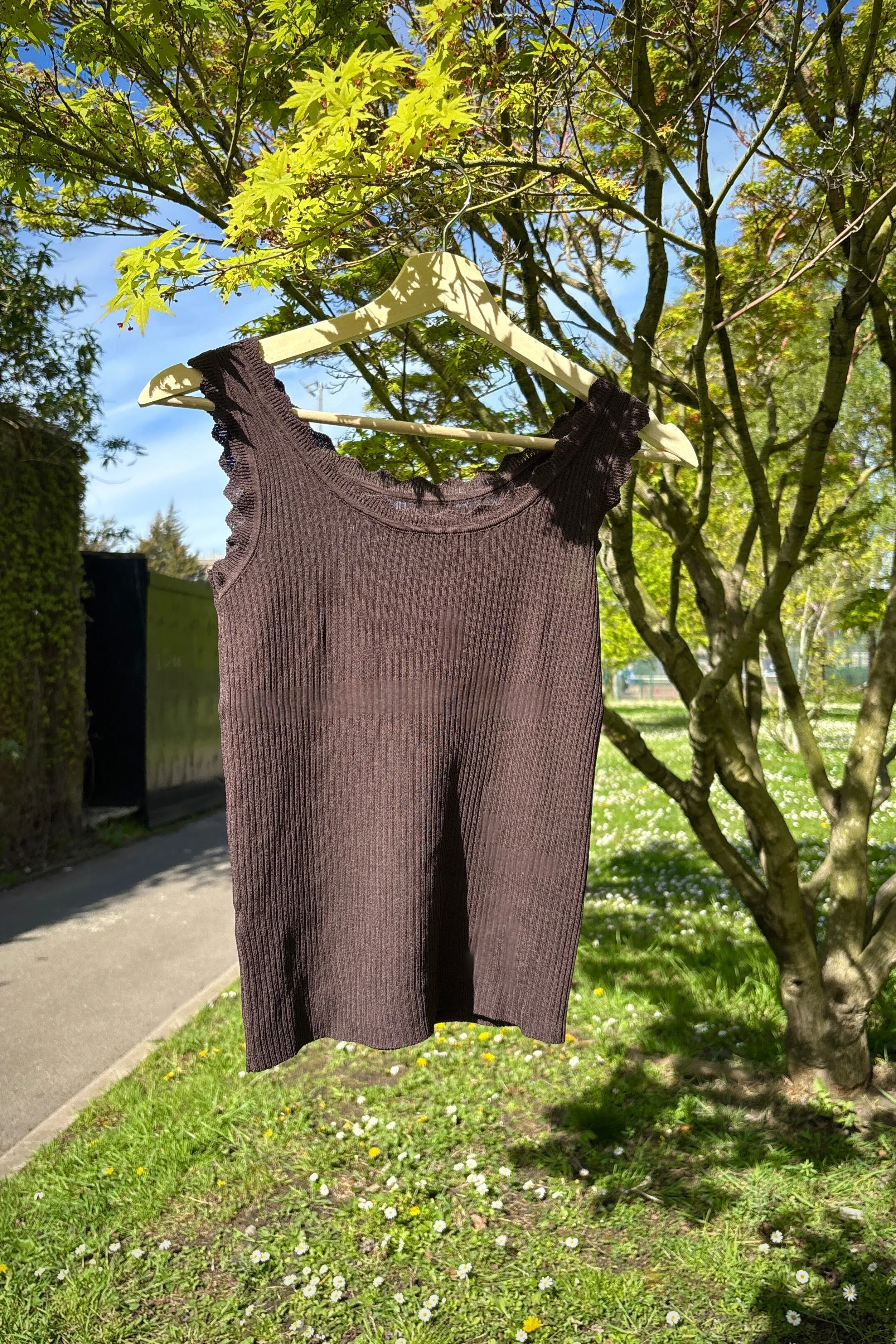 Andrea Tank Top -Brown sold by Ost London product image thumbnail 3