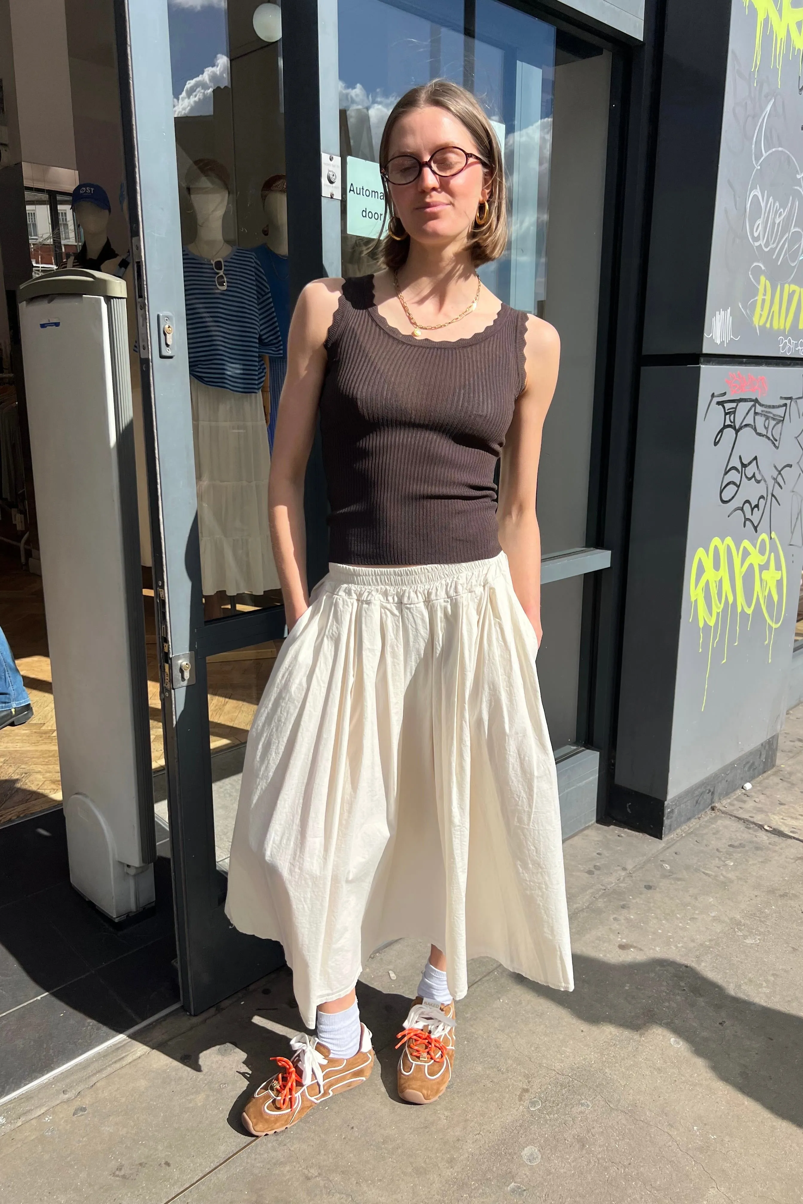 Andrea Tank Top -Brown sold by Ost London product image thumbnail 2