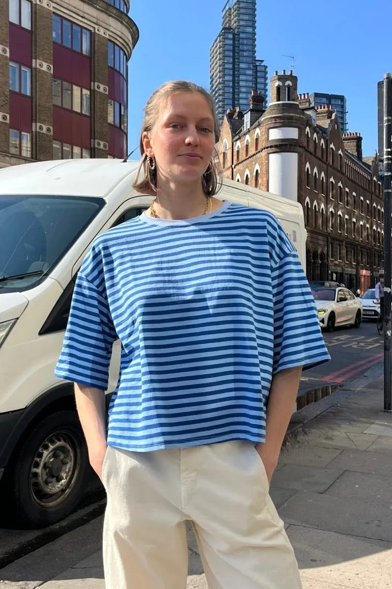 Else Striped T-Shirt -Royal/Blue sold by Ost London product image thumbnail 2