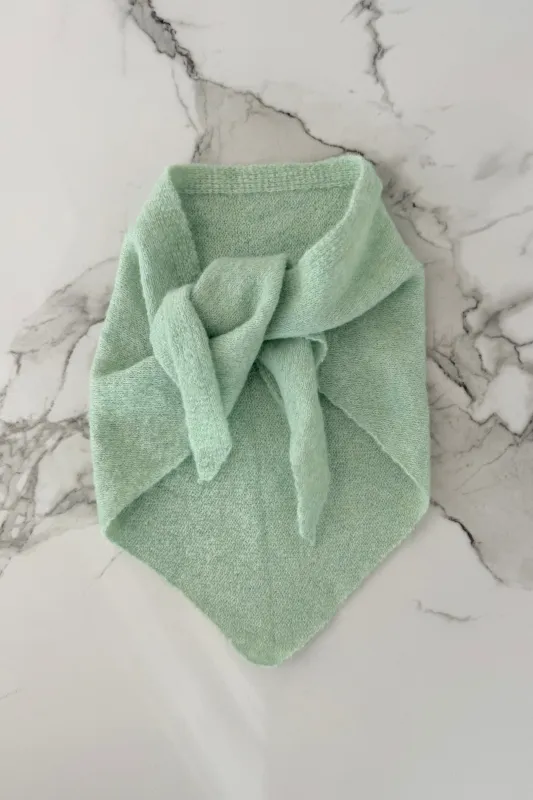 Mynte Triangel Scarf -Mint made by Ost London