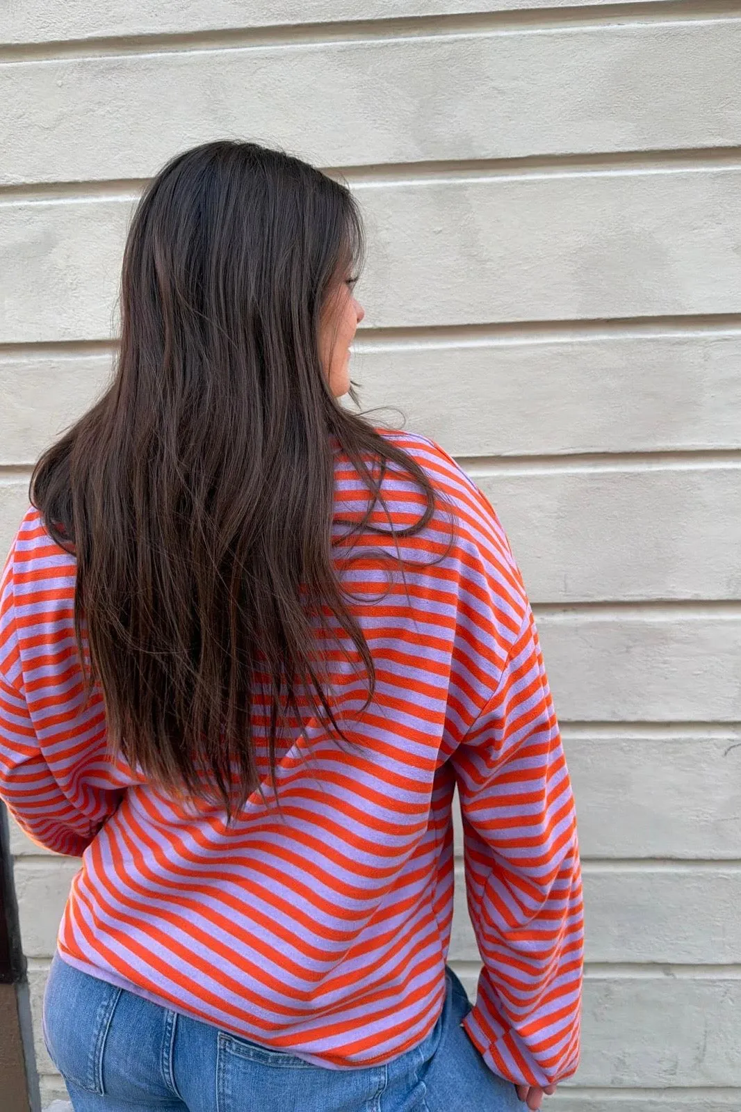Anna Crewneck -Lilac/Orange sold by Ost London product image thumbnail 3