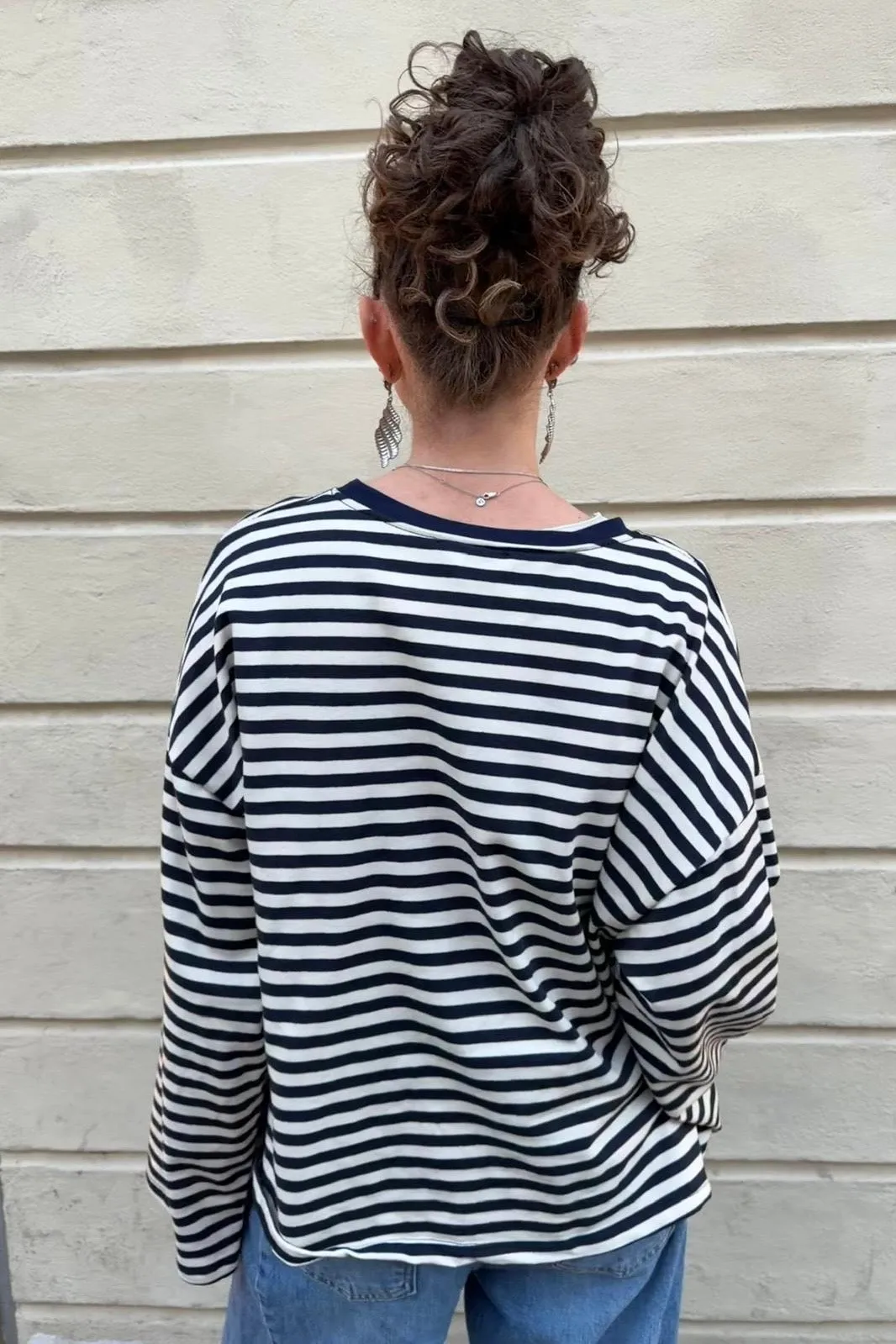 Anna Crewneck -Navy sold by Ost London product image thumbnail 5