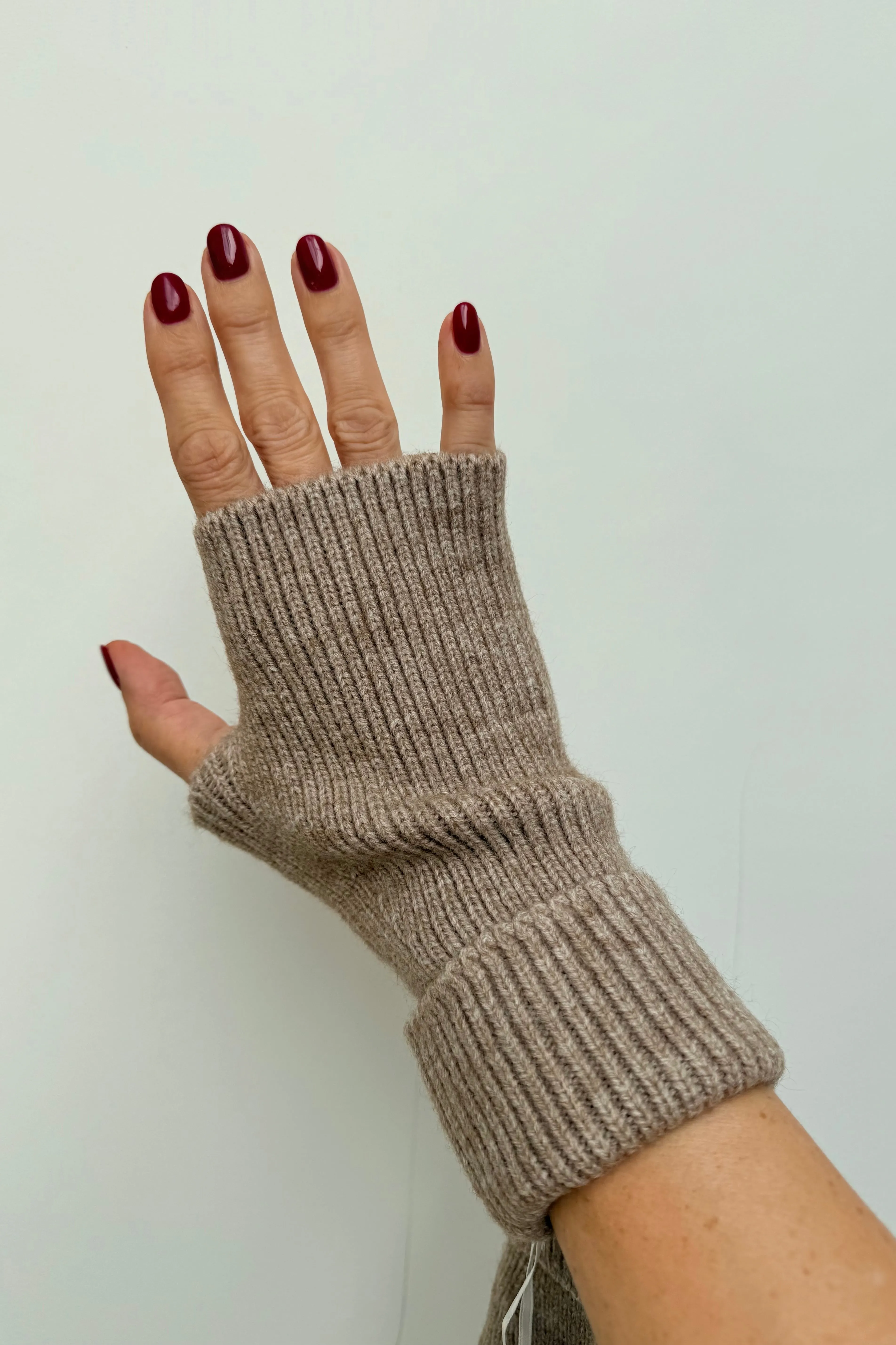 Ellen Wool Mittens -Taupe sold by Ost London product image thumbnail 2