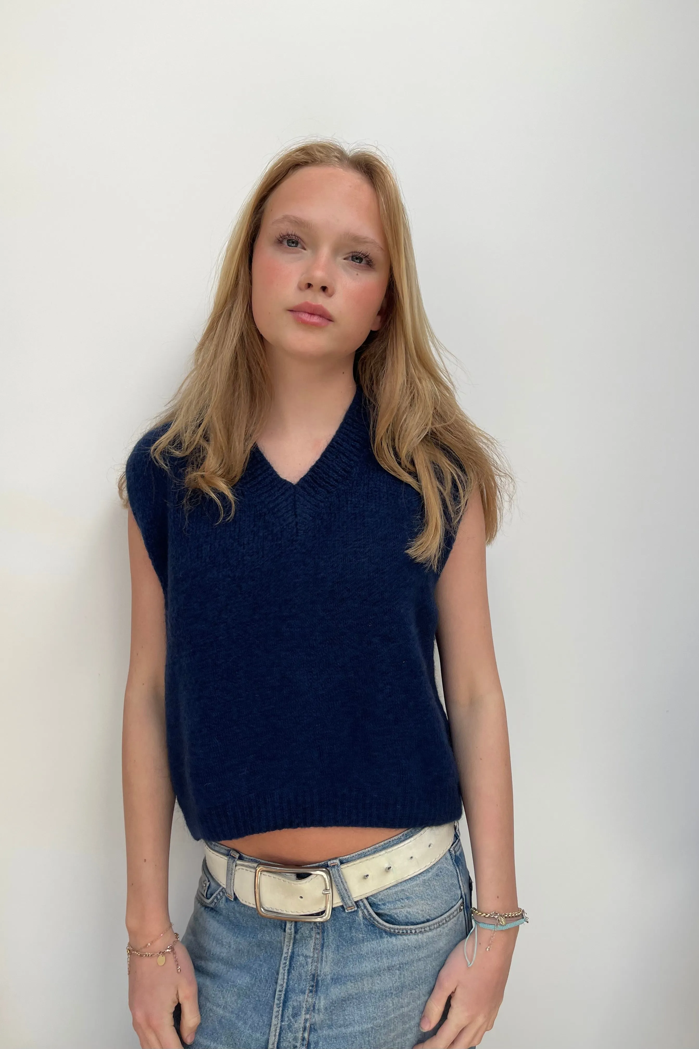 Tessa Mohair Vest -Navy sold by Ost London product image thumbnail 5