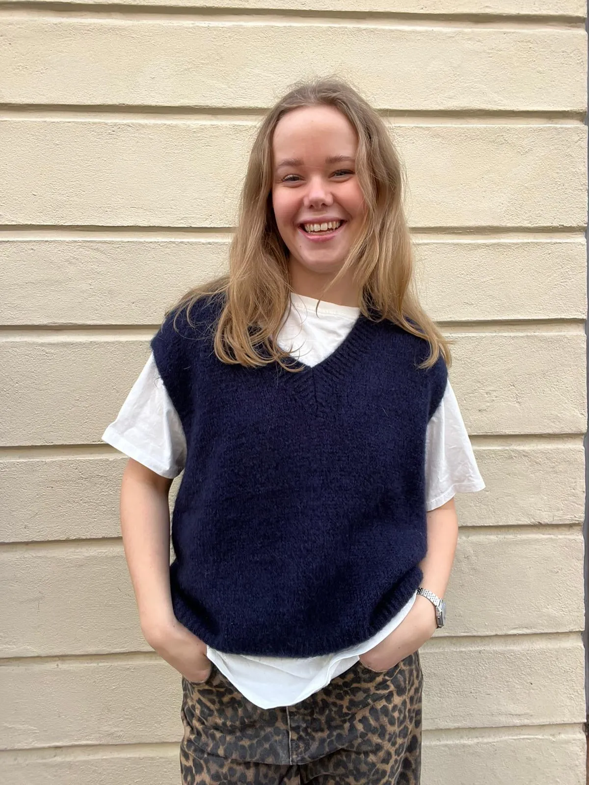 Tessa Mohair Vest -Navy sold by Ost London product image thumbnail 3