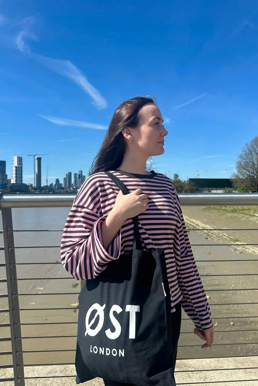 Anna Crewneck -Light Pink/Brown sold by Ost London product image thumbnail 3