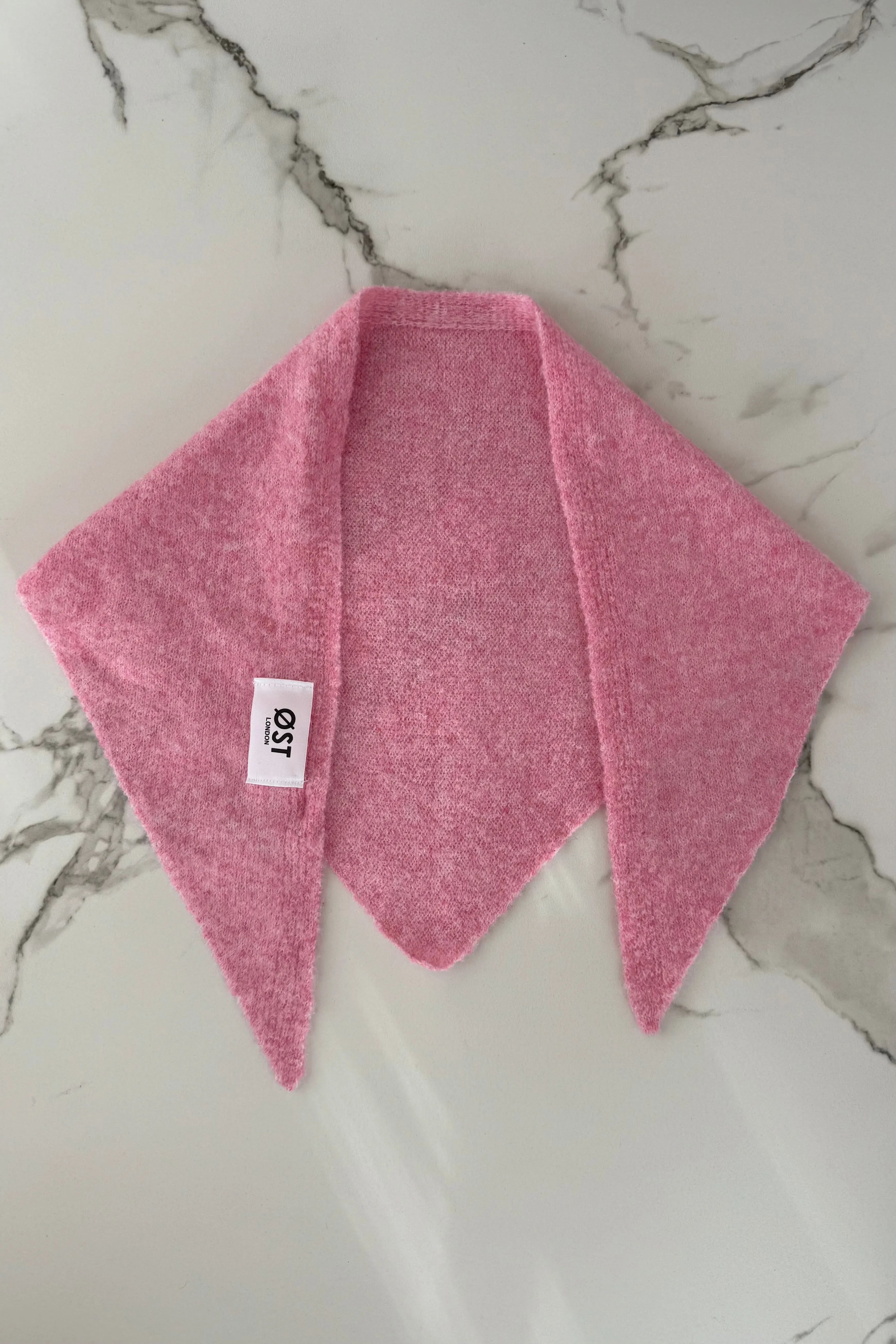 Mynte Triangel Scarf -Candy Pink sold by Ost London product image thumbnail 3