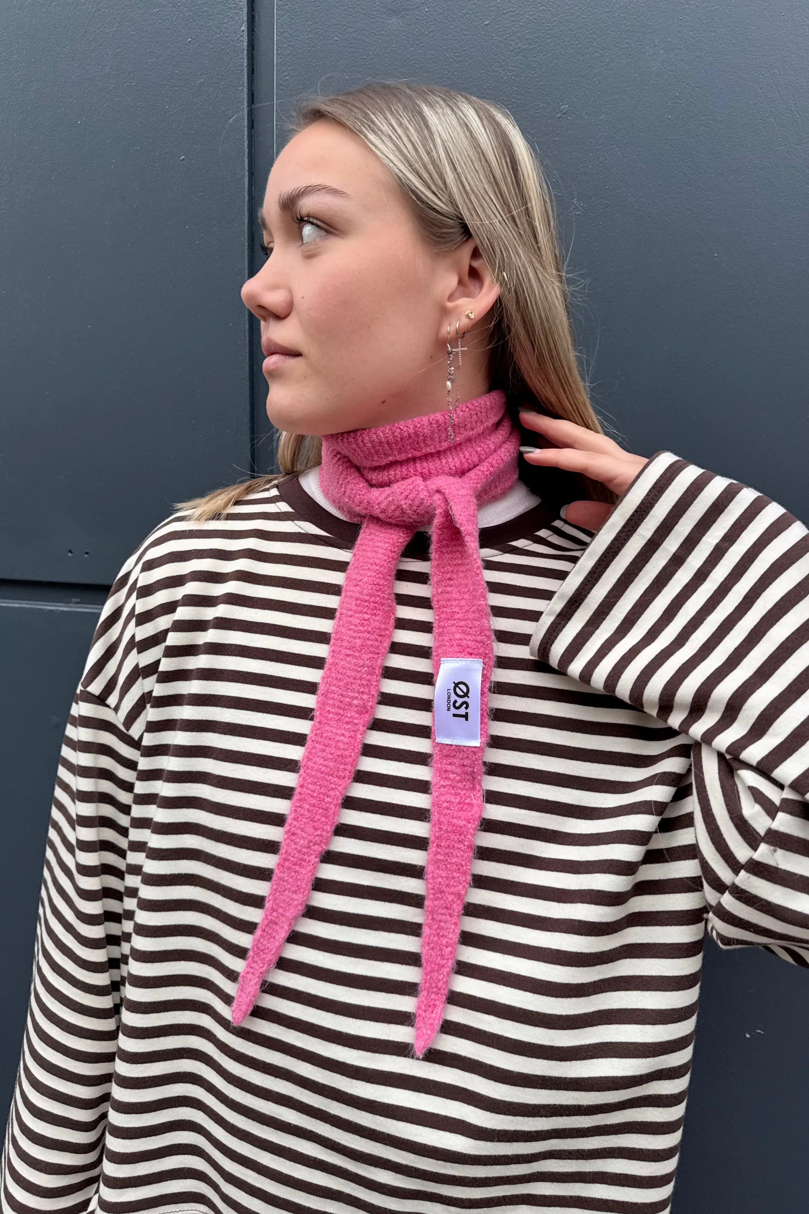 Sofie Scarf -Pink sold by Ost London