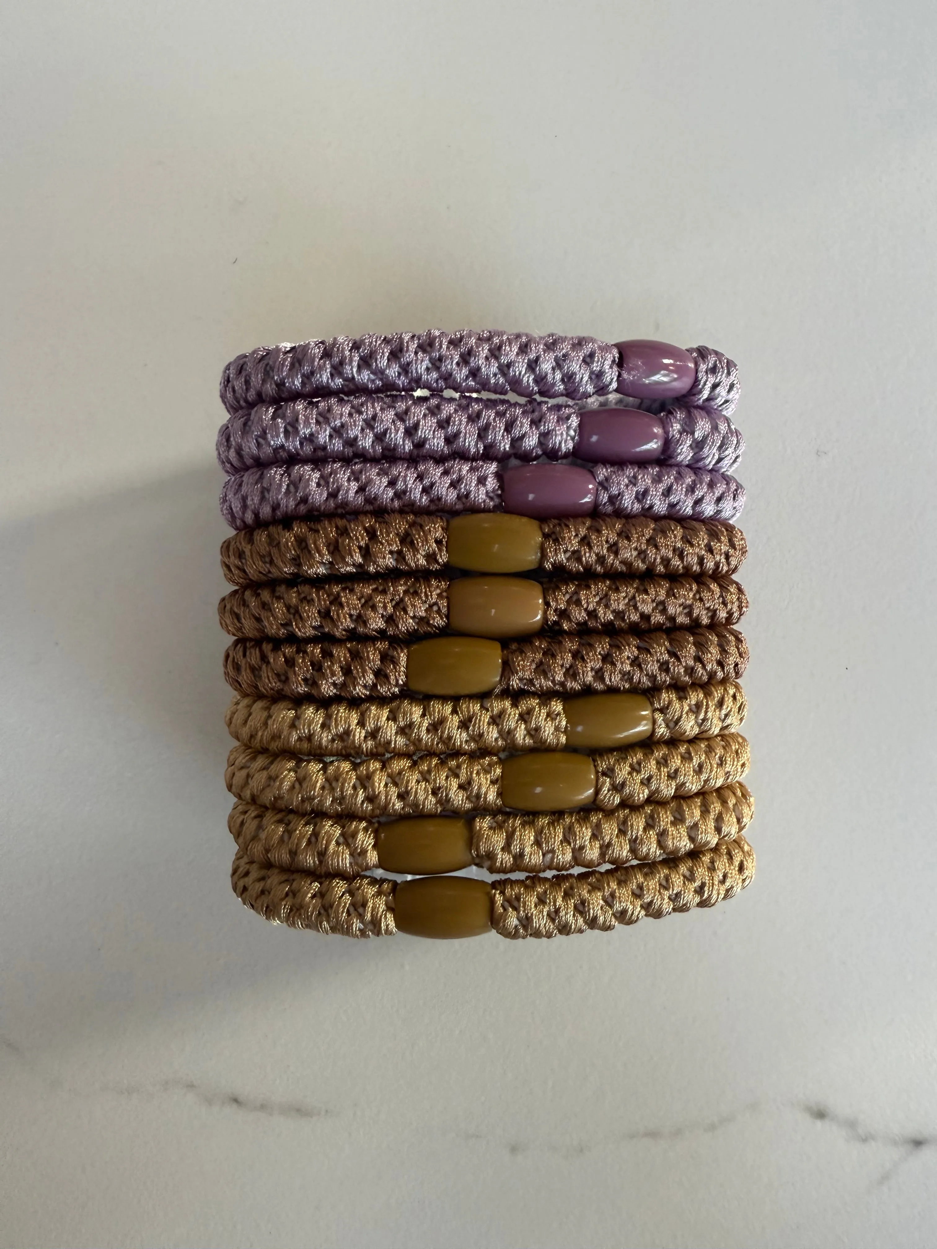 Puk Woven Hair Ties 10pack -Neutral sold by Ost London product image thumbnail 2