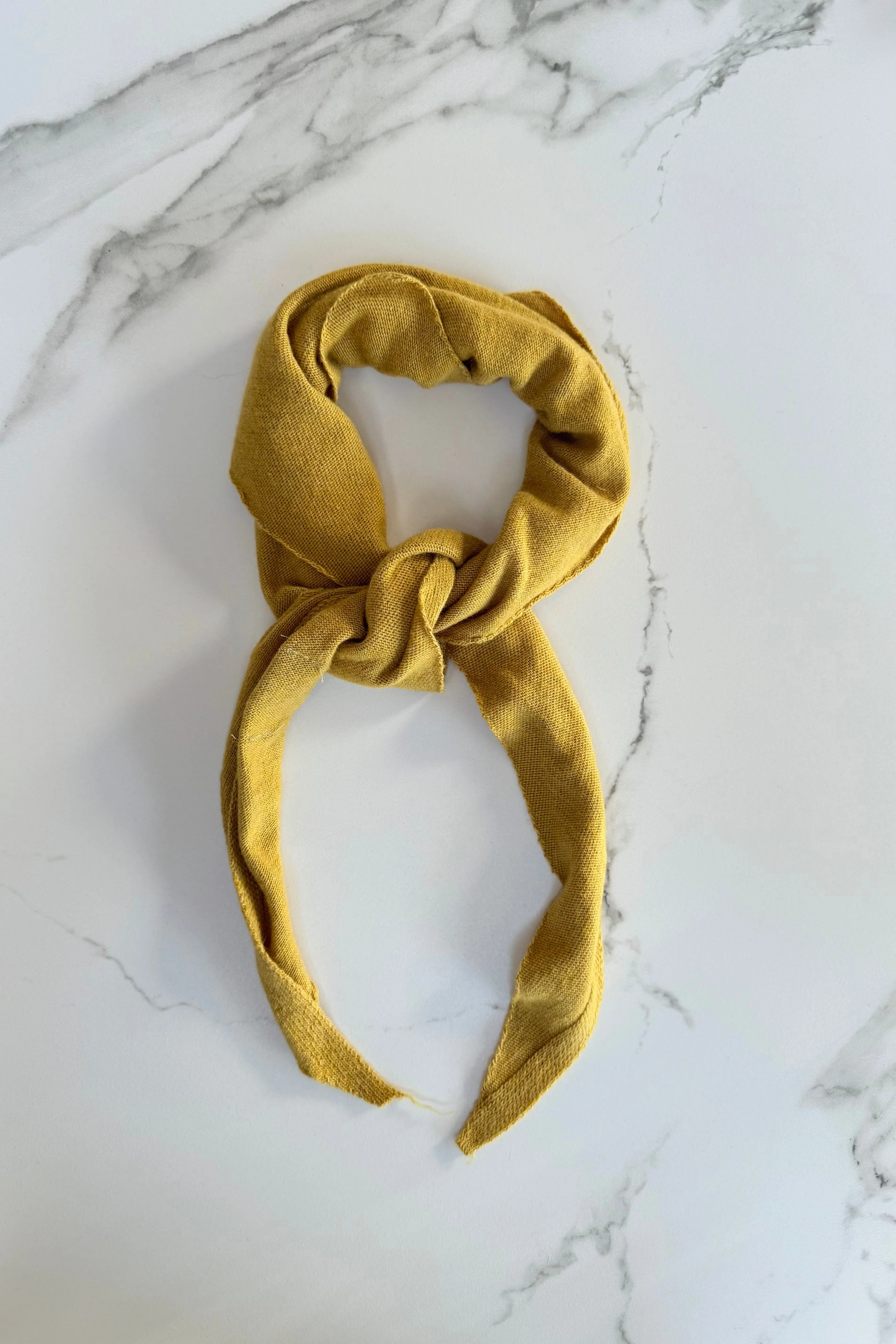 Dina Cashmere Triangle Scarf -Mustard sold by Ost London product image thumbnail 3