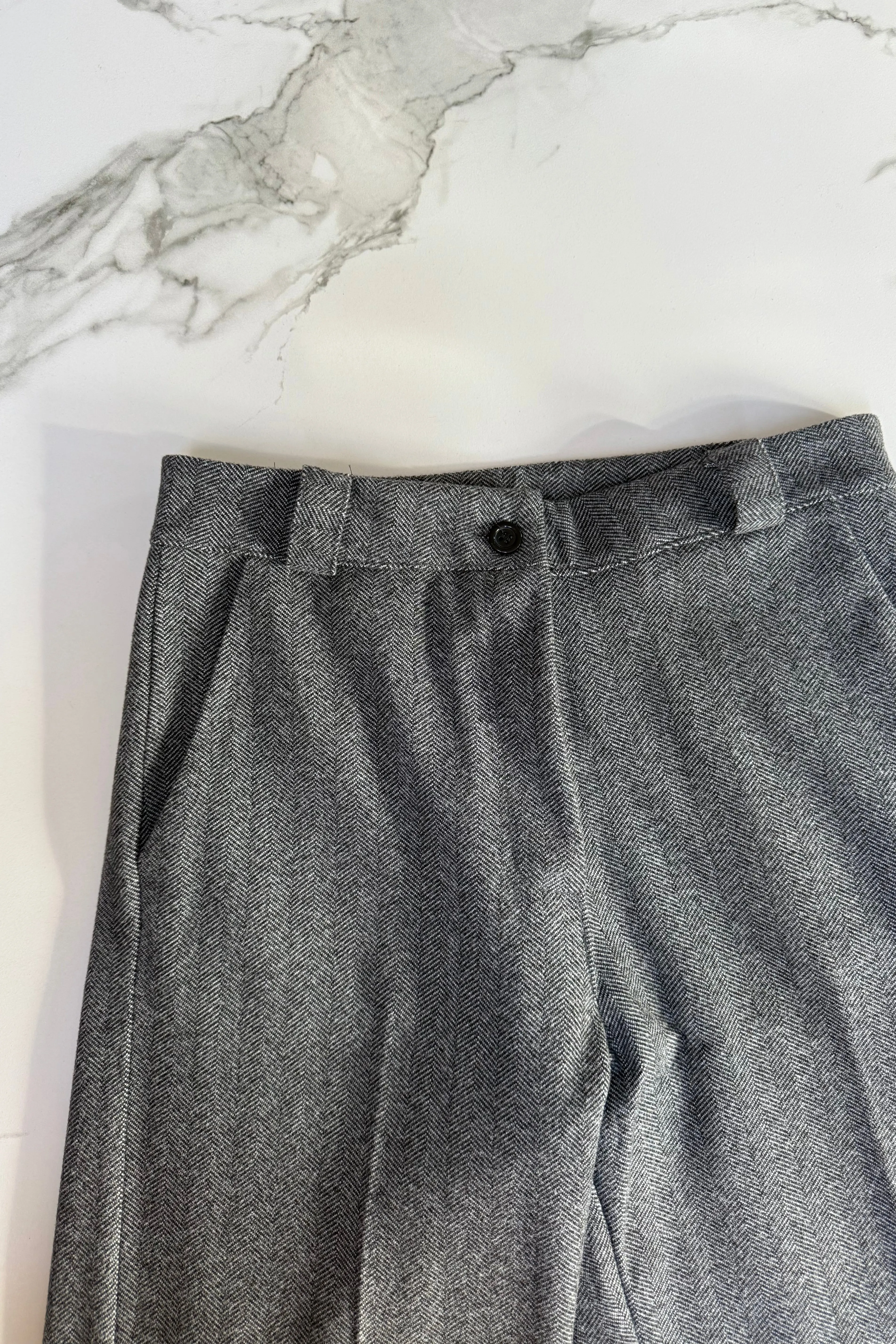 Selma Herringbone Trousers -Grey sold by Ost London product image thumbnail 4