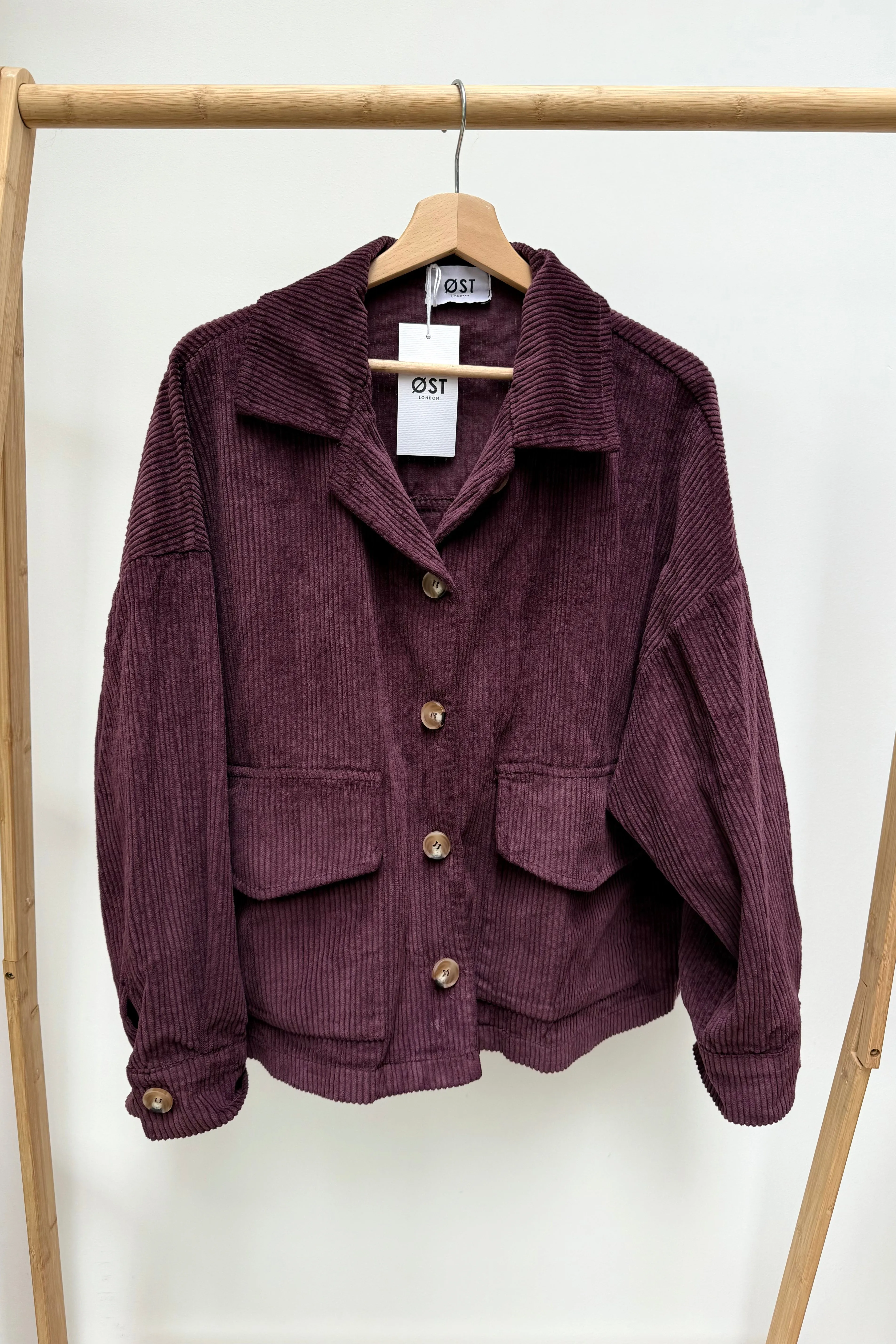 Janne Corduroy Jacket -Bordeaux sold by Ost London product image thumbnail 3