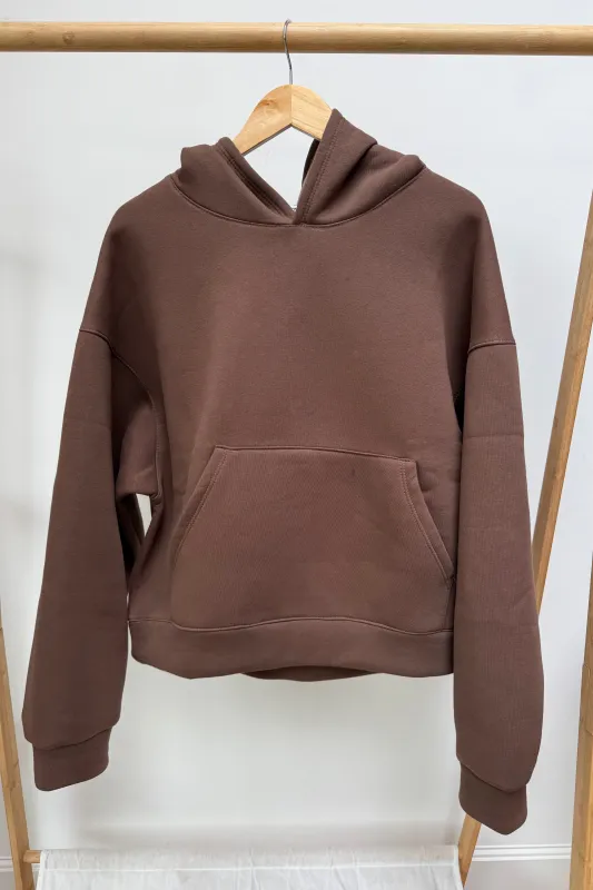 Majken Oversized Hoodie -Brown made by Ost London